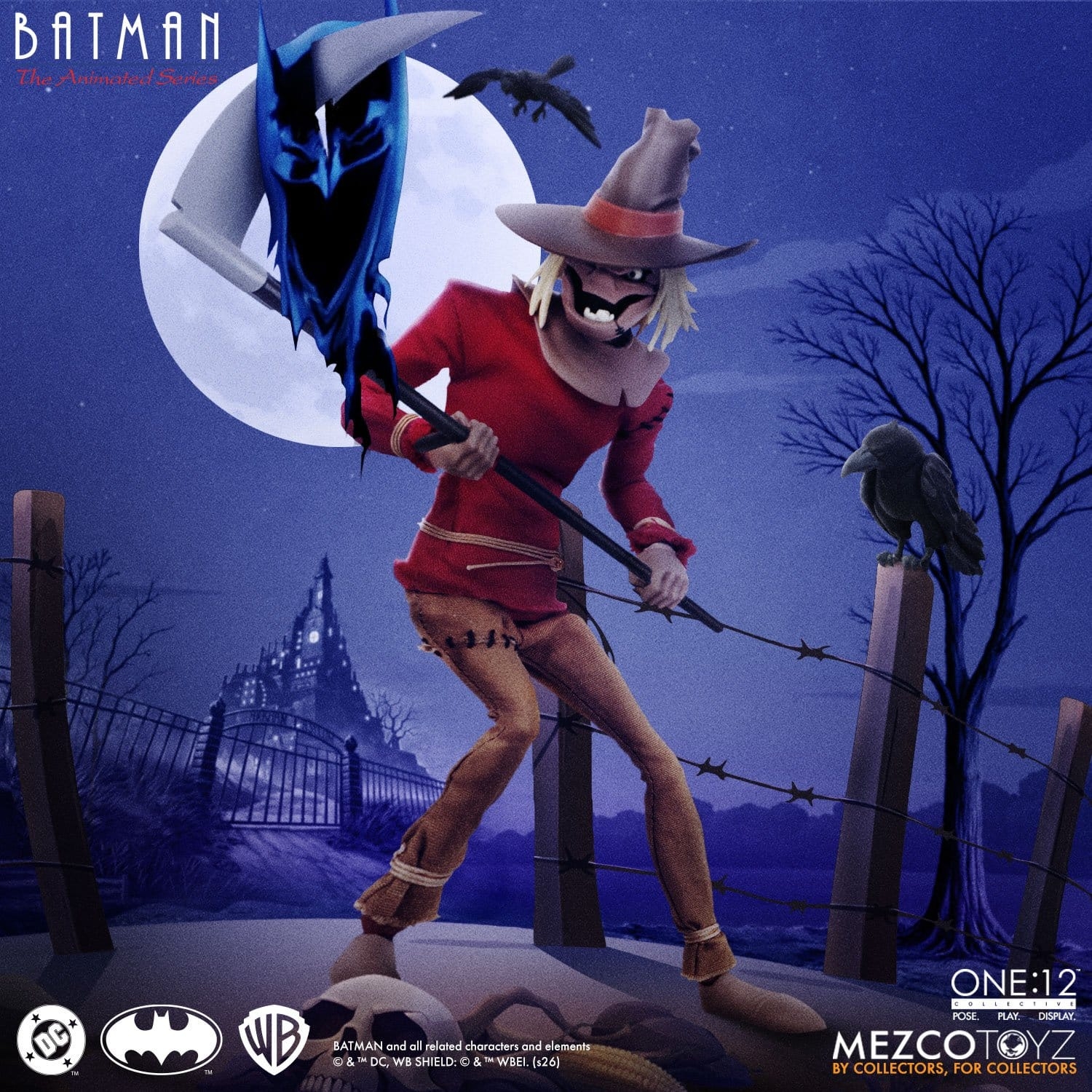 Scarecrow One:12 van Mezco - Batman Animated 1/12 schaal actiefiguur