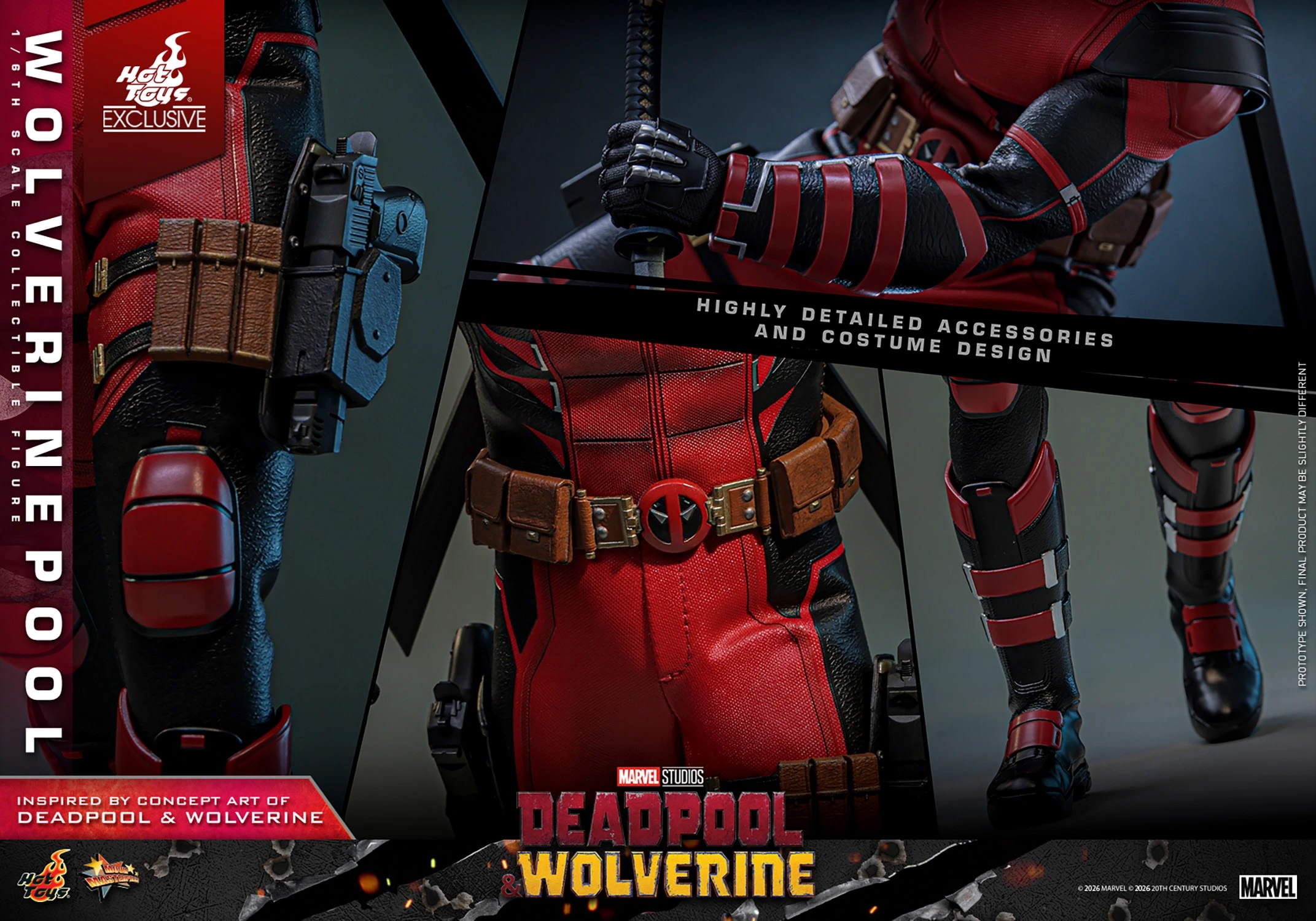 Wolverinepool van Hot Toys Exclusive version - MMS857 - Deadpool and Wolverine 1/6 schaal actiefiguur
