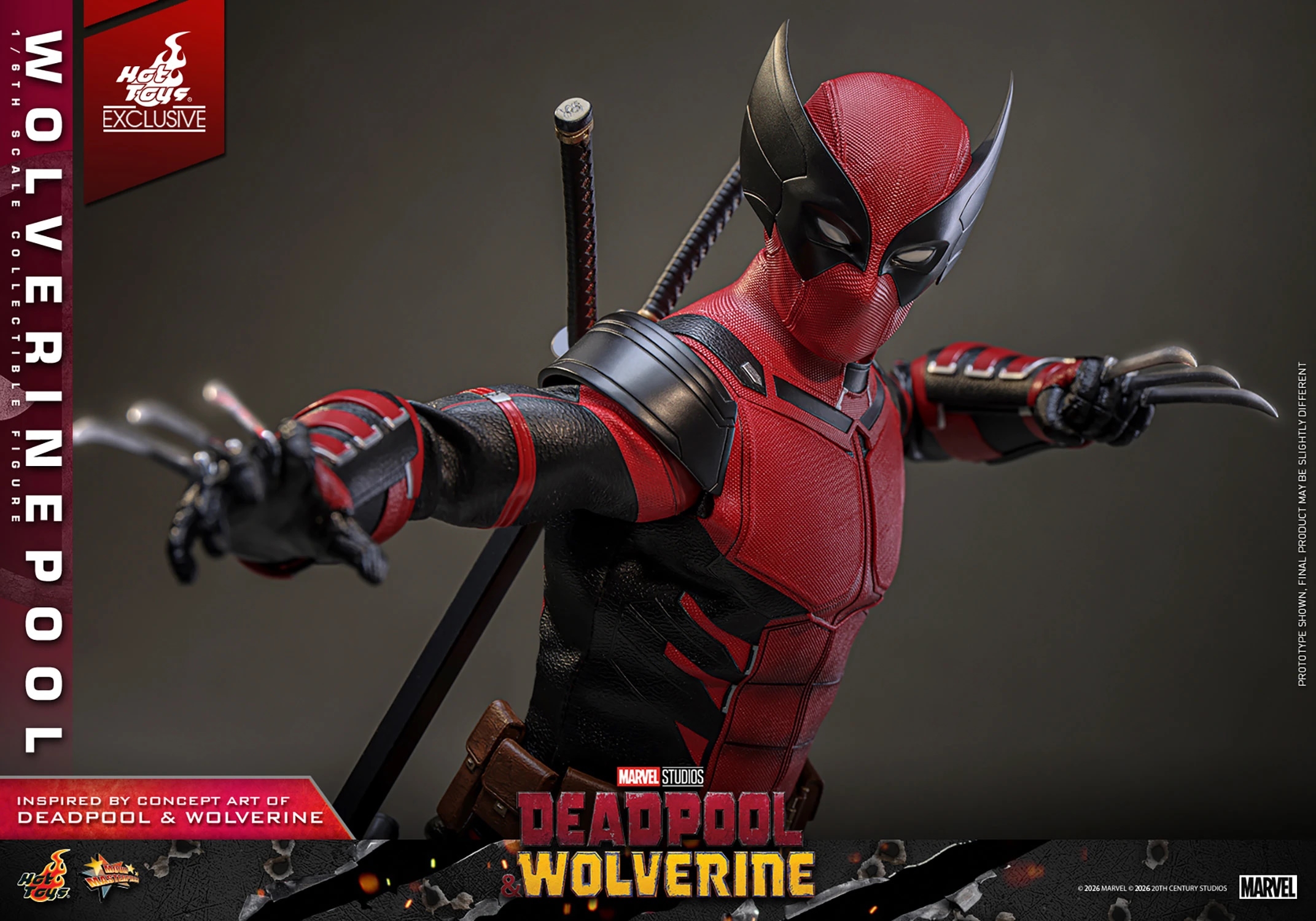 Wolverinepool van Hot Toys Exclusive version - MMS857 - Deadpool and Wolverine 1/6 schaal actiefiguur