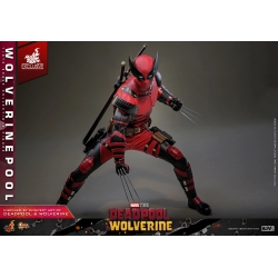Wolverinepool Exclusive par Hot Toys - MMS857 - figurine 1/6 Deadpool and Wolverine de 31 cm