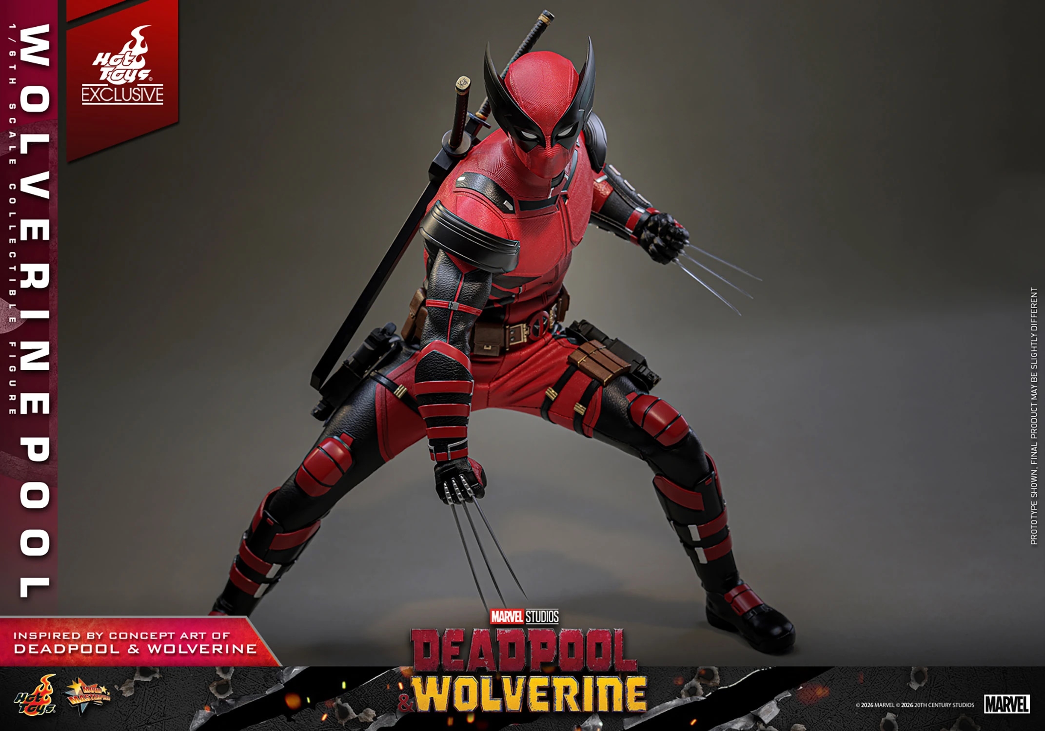 Wolverinepool Exclusive by Hot Toys - MMS857 - Deadpool and Wolverine 1/6 scale action figure
