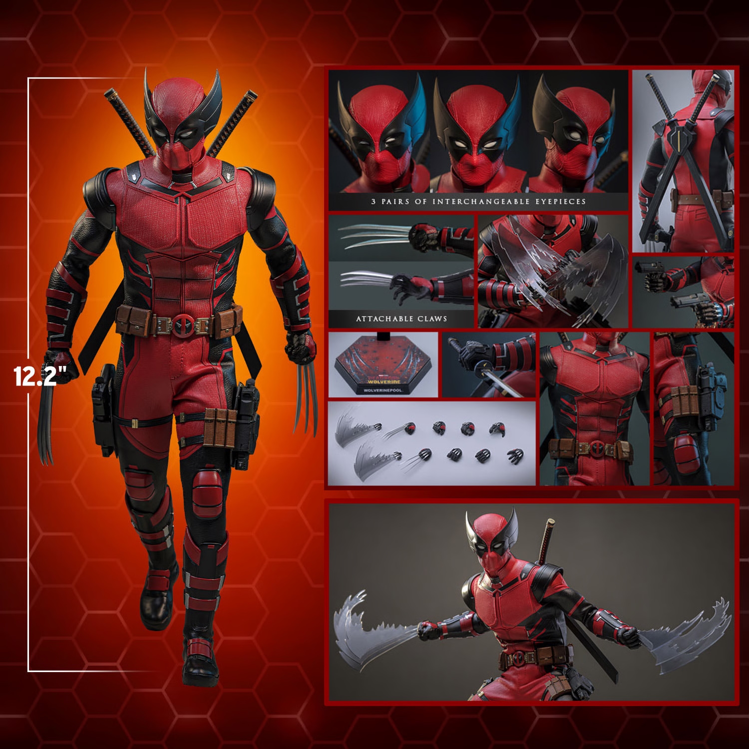 Wolverinepool Exclusive by Hot Toys - MMS857 - Deadpool and Wolverine 1/6 scale action figure