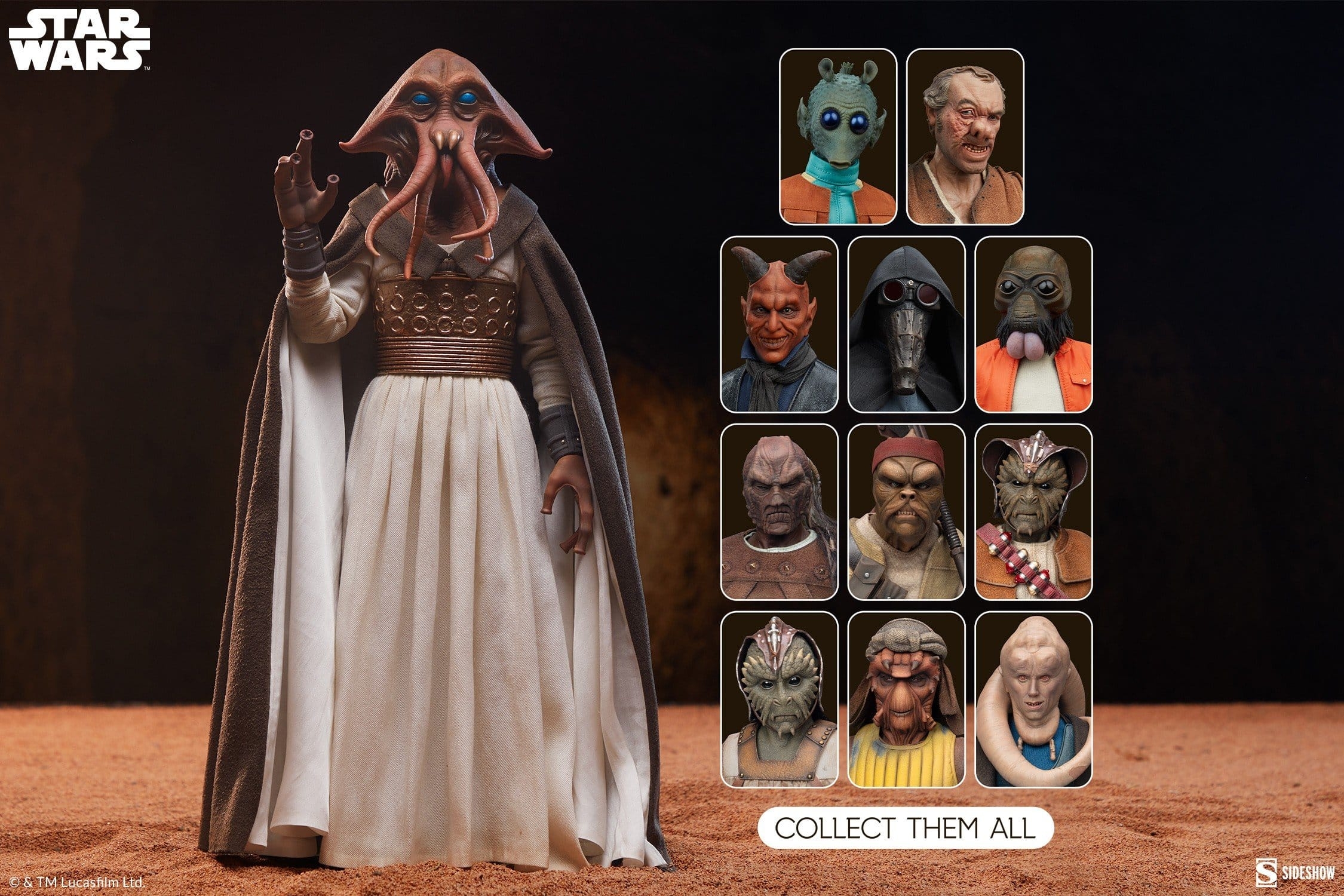 Tessek Sixth Scale van Sideshow Collectibles - Star Wars : Return Of The Jedi 1/6 schaal actiefiguur