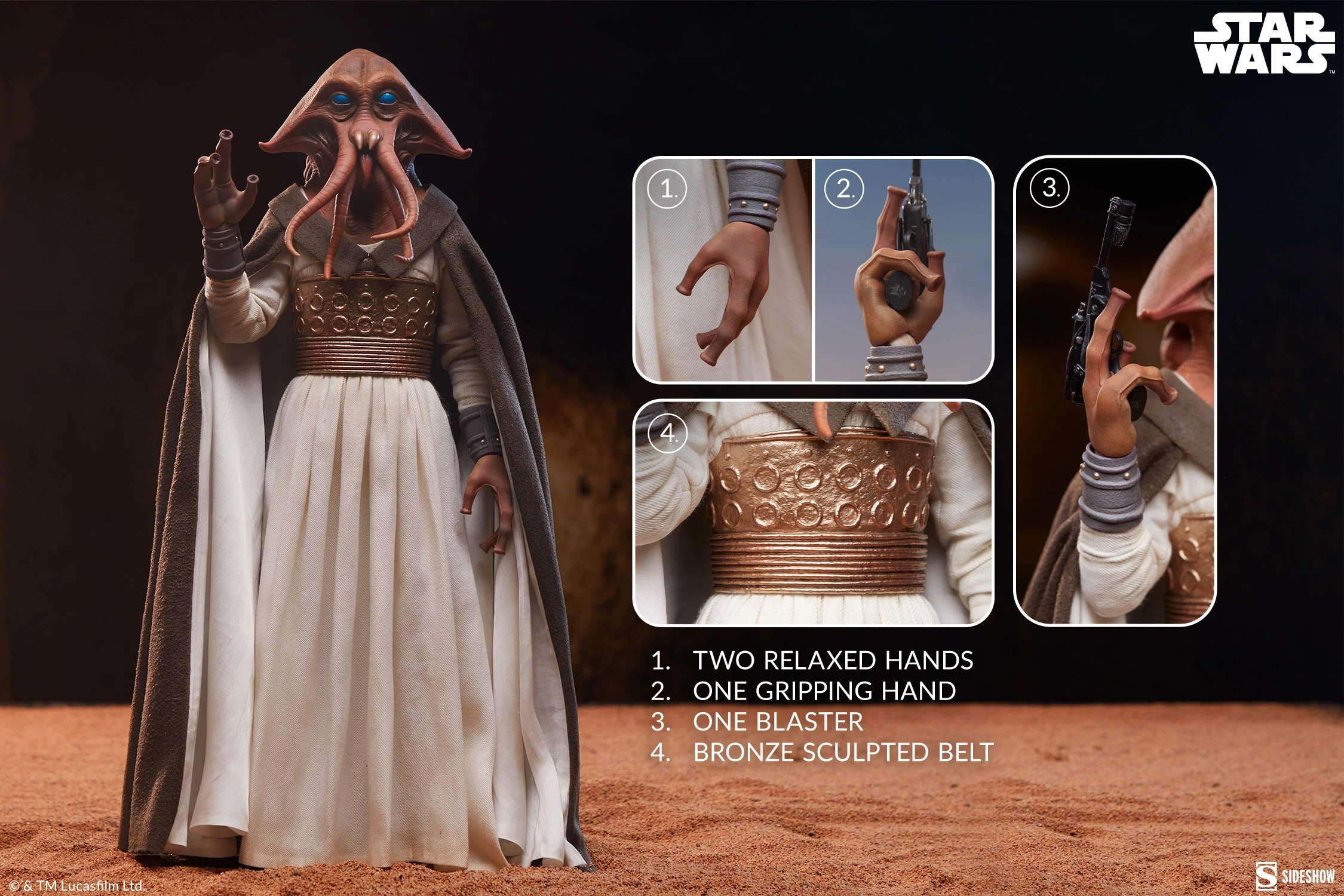 Tessek Sixth Scale by Sideshow Collectibles - Star Wars : Return Of The Jedi 1/6 scale action figure