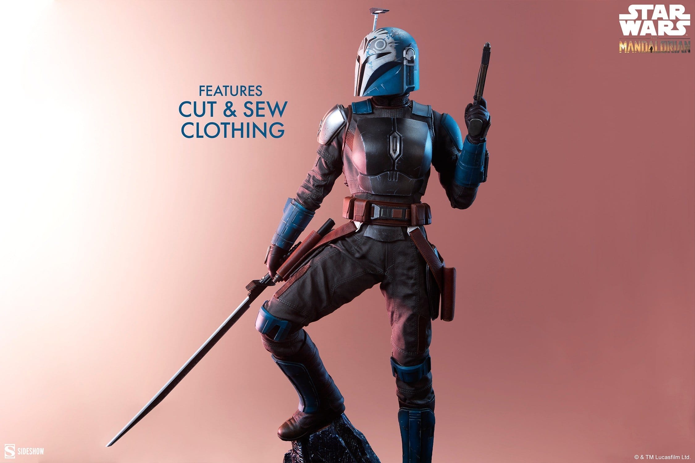 Bo-Katan Kryze Premium Format Collector par Sideshow Collectibles - statue 1/4 Star Wars : The Mandalorian de 50 cm