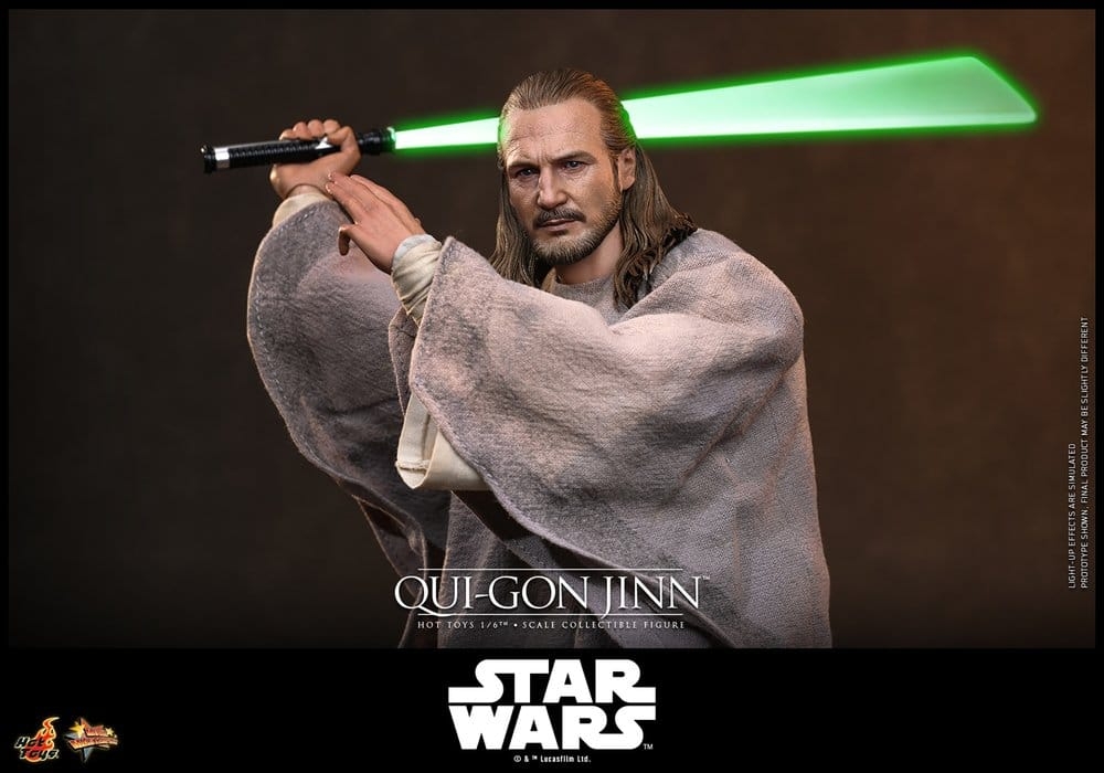 Qui-Gon Jinn Collector par Hot Toys - MMS880 - figurine 1/6 Star Wars Episode I : The Phantom Menace de 32 cm