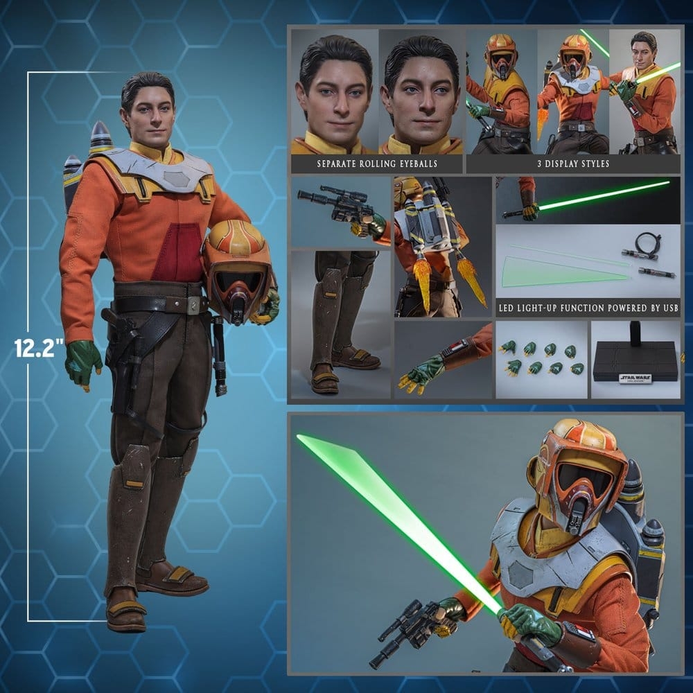 Ezra Bridger di Hot Toys - TMS172 - action figure Star Wars Rebels in scala 1/6