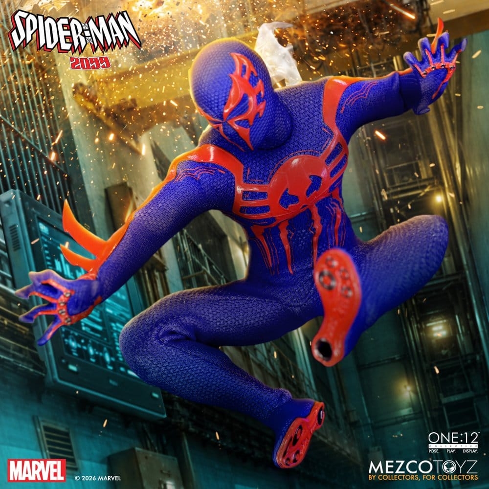 Spider-Man 2099 One:12 Collective von Mezco - Marvel 1/12 Maßstab Actionfigur
