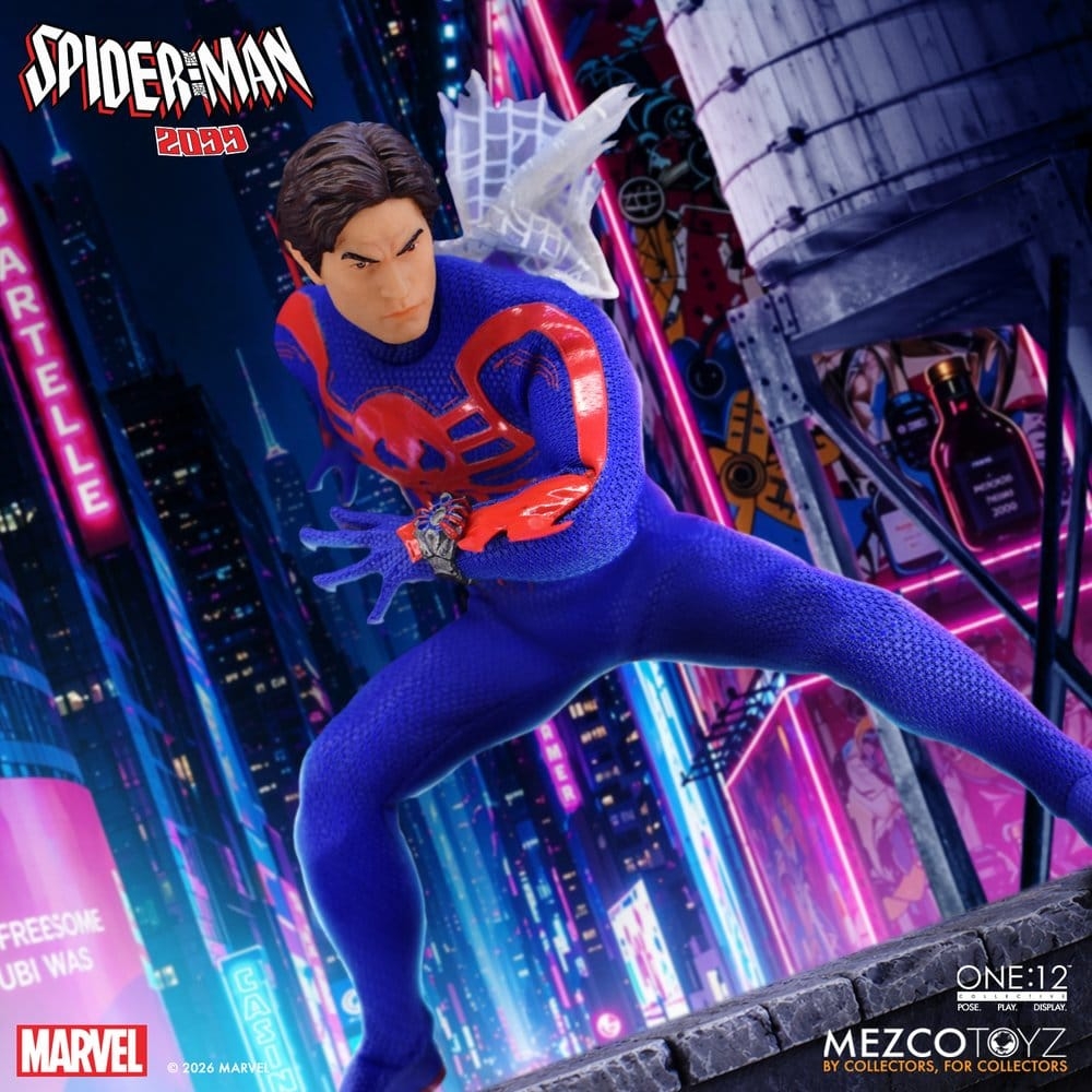 Spider-Man 2099 One:12 Collective by Mezco - Marvel 1/12 scale action figure