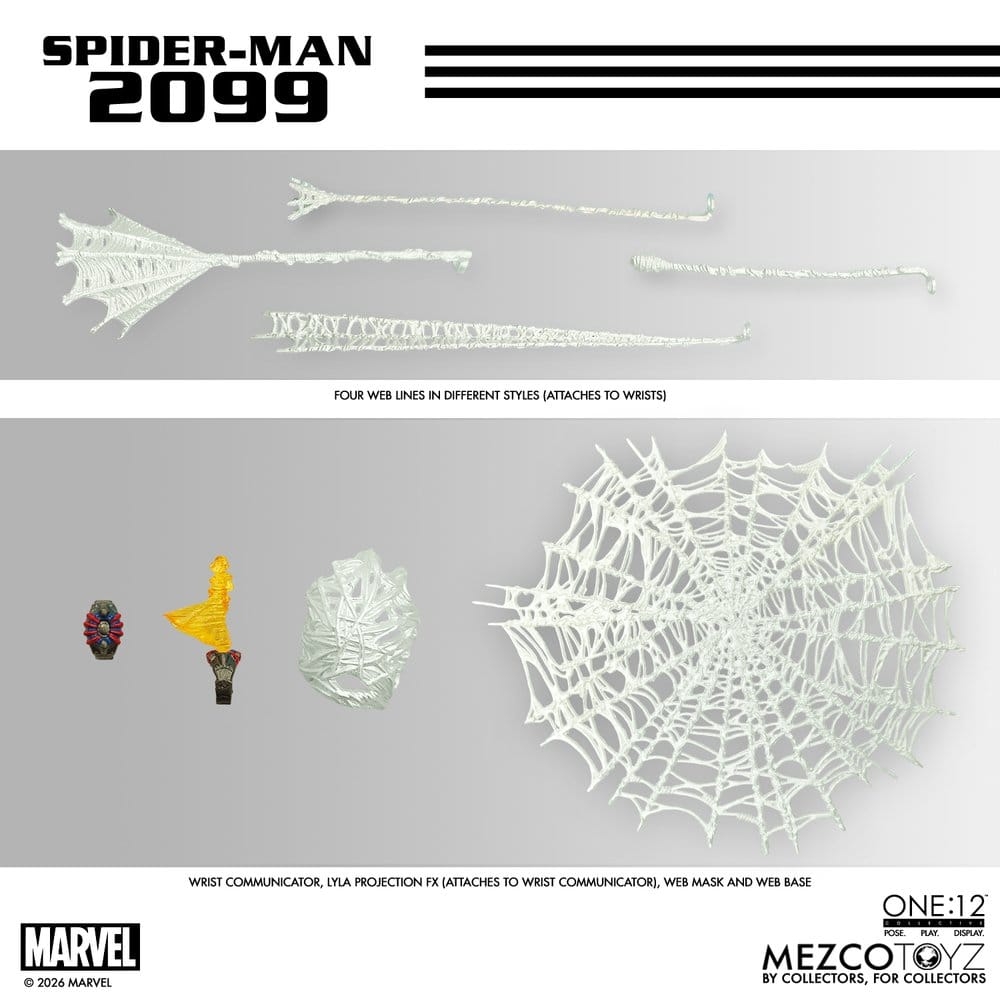 Spider-Man 2099 One:12 Collective by Mezco - Marvel 1/12 scale action figure