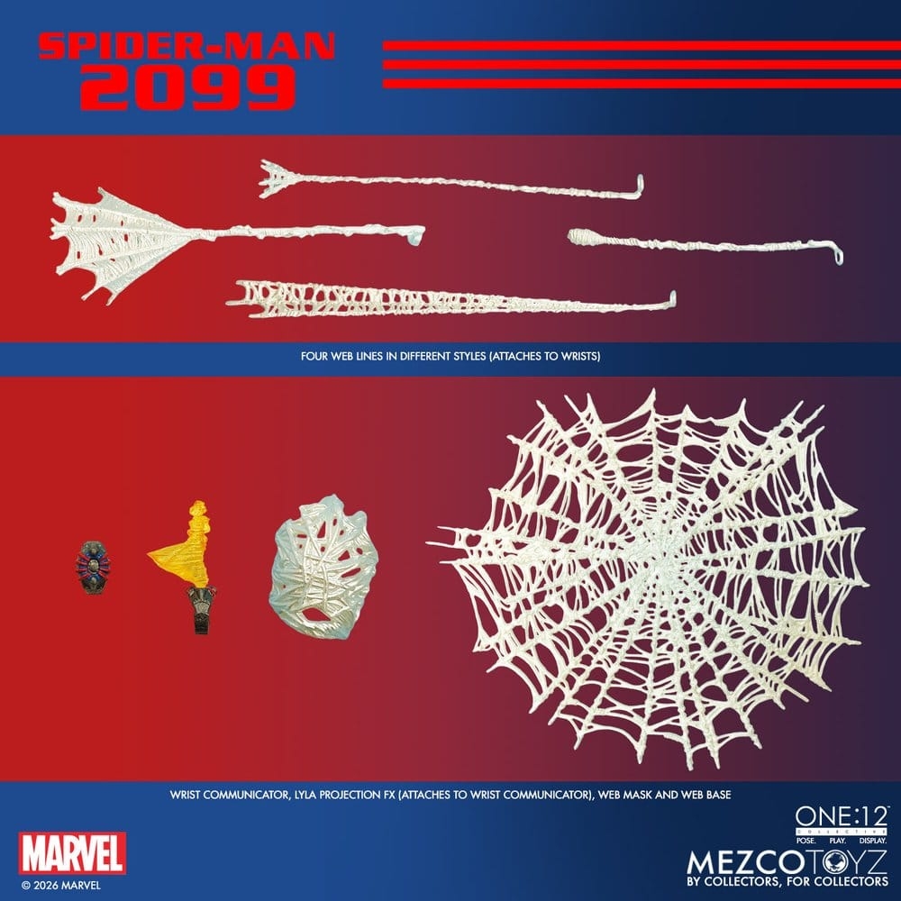 Spider-Man 2099 One:12 Collective by Mezco - Marvel 1/12 scale action figure