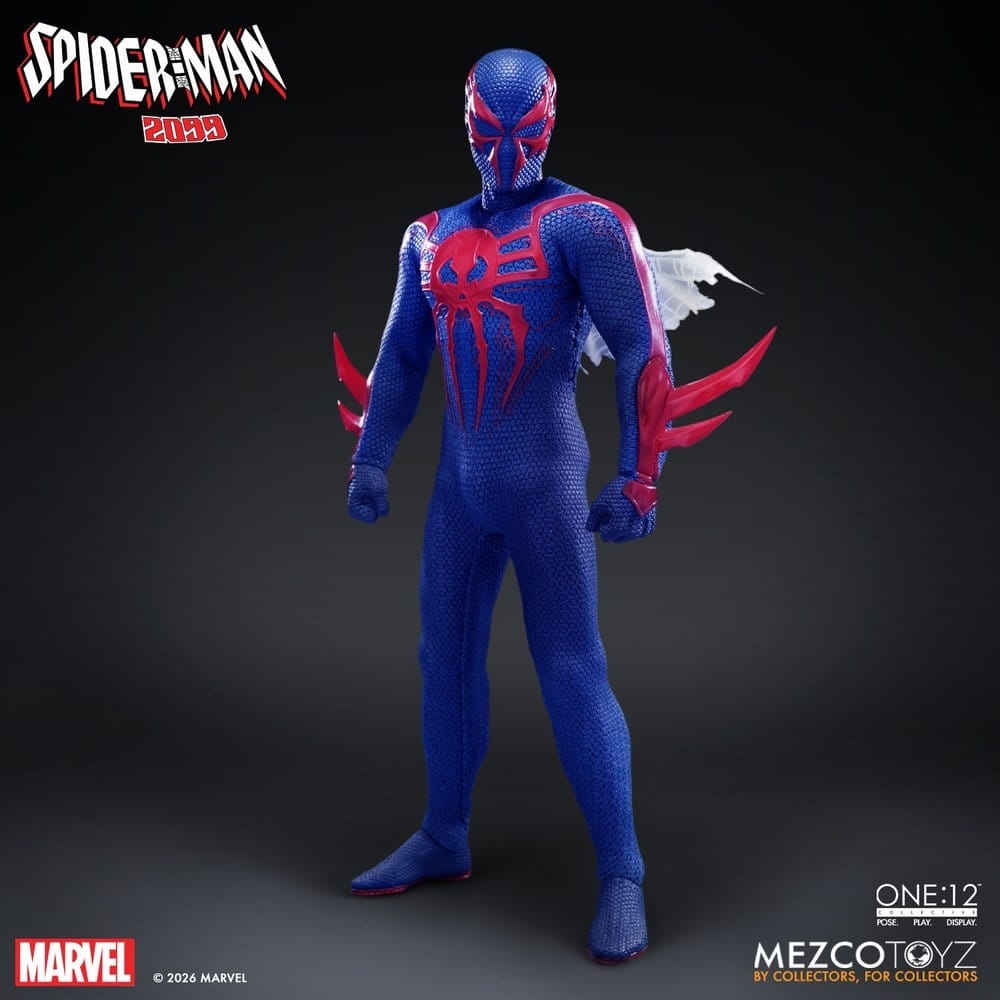 Spider-Man 2099 One:12 Collective von Mezco - Marvel 1/12 Maßstab Actionfigur