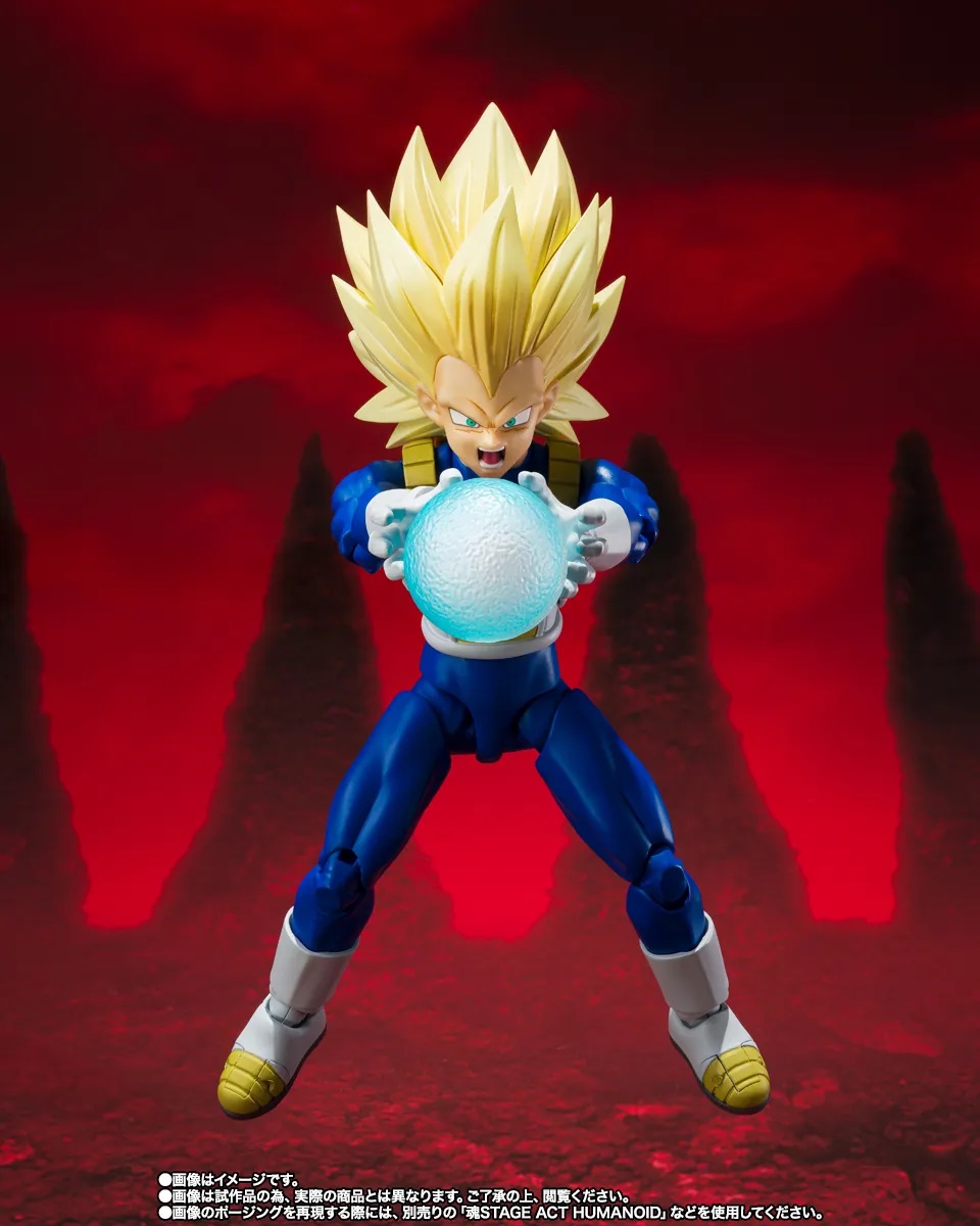 Vegeta Super Saiyan 3 SH Figuarts di Bandai Tamashii Nations Tamashii Web version - action figure Dragon Ball Daima alta 16 cm
