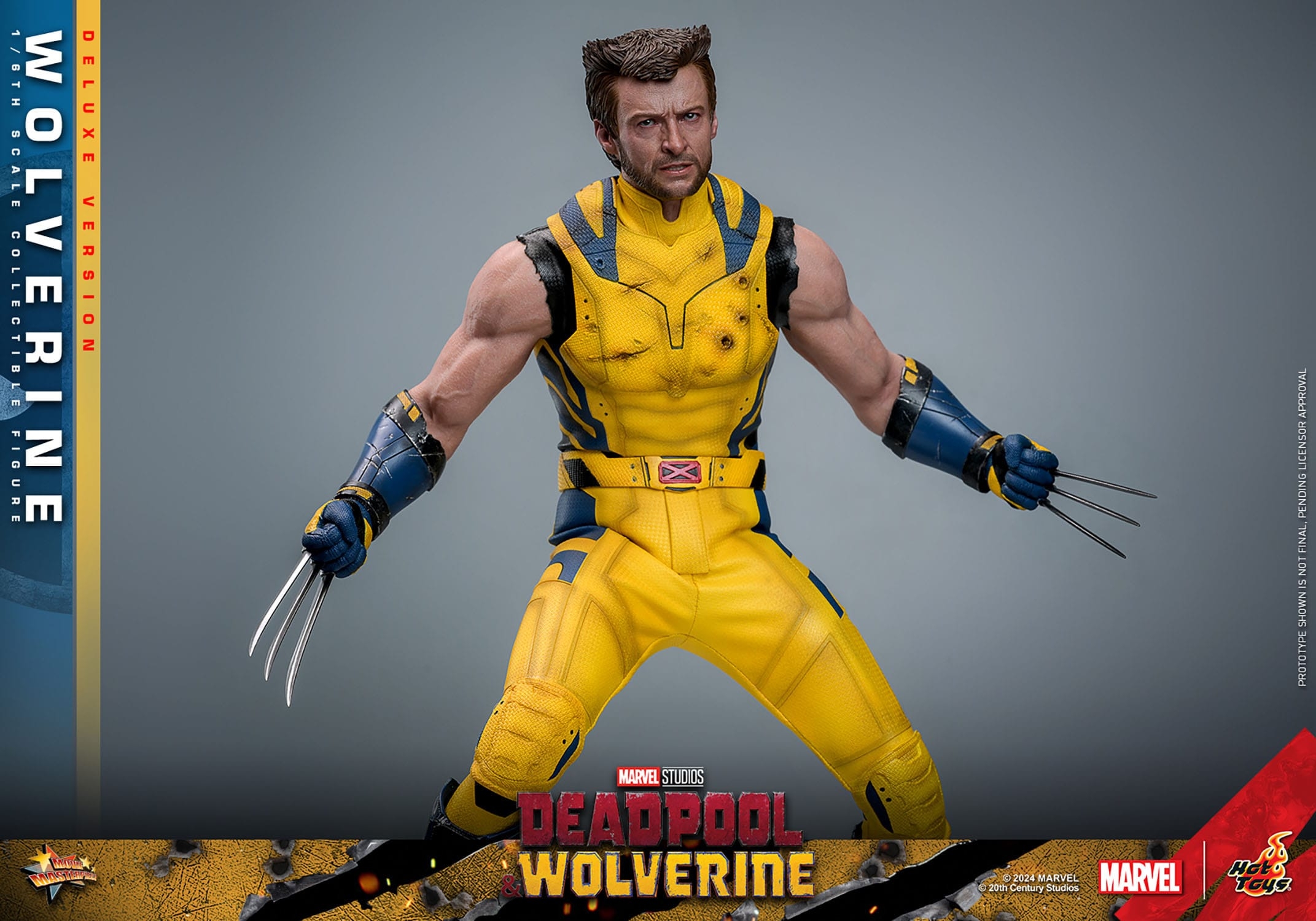 Wolverine Hot Toys MMS754 Movie Masterpiece deluxe figurine 1/6 (Deadpool and Wolverine)