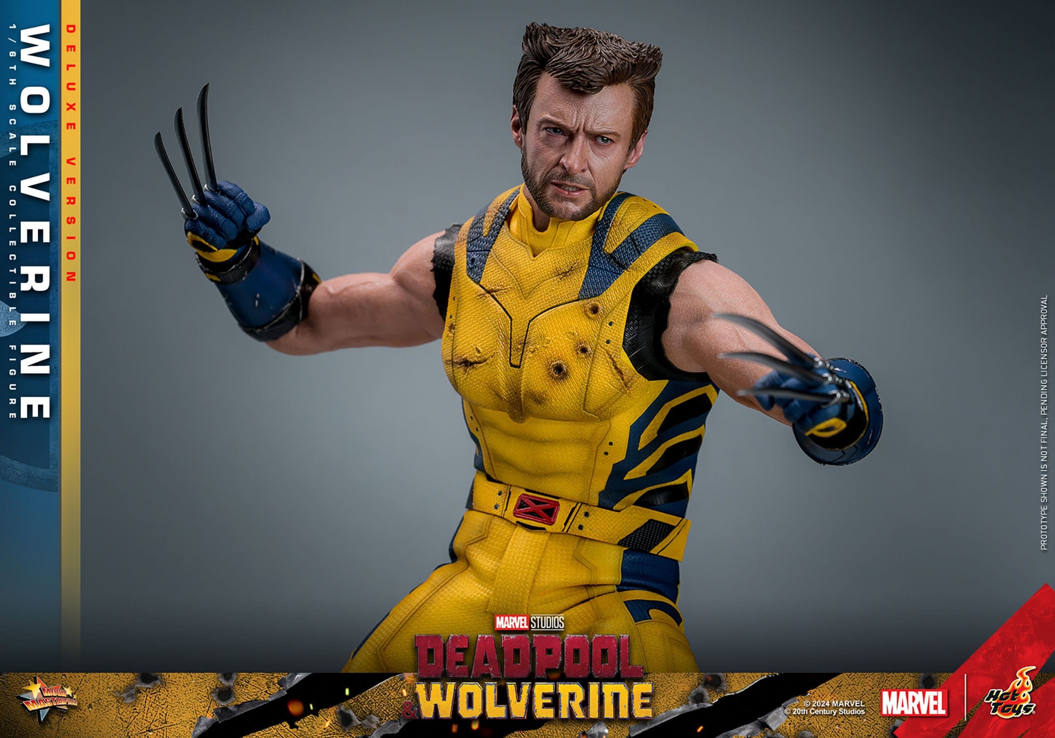 Wolverine Hot Toys MMS754 Movie Masterpiece deluxe figurine 1/6 (Deadpool and Wolverine)
