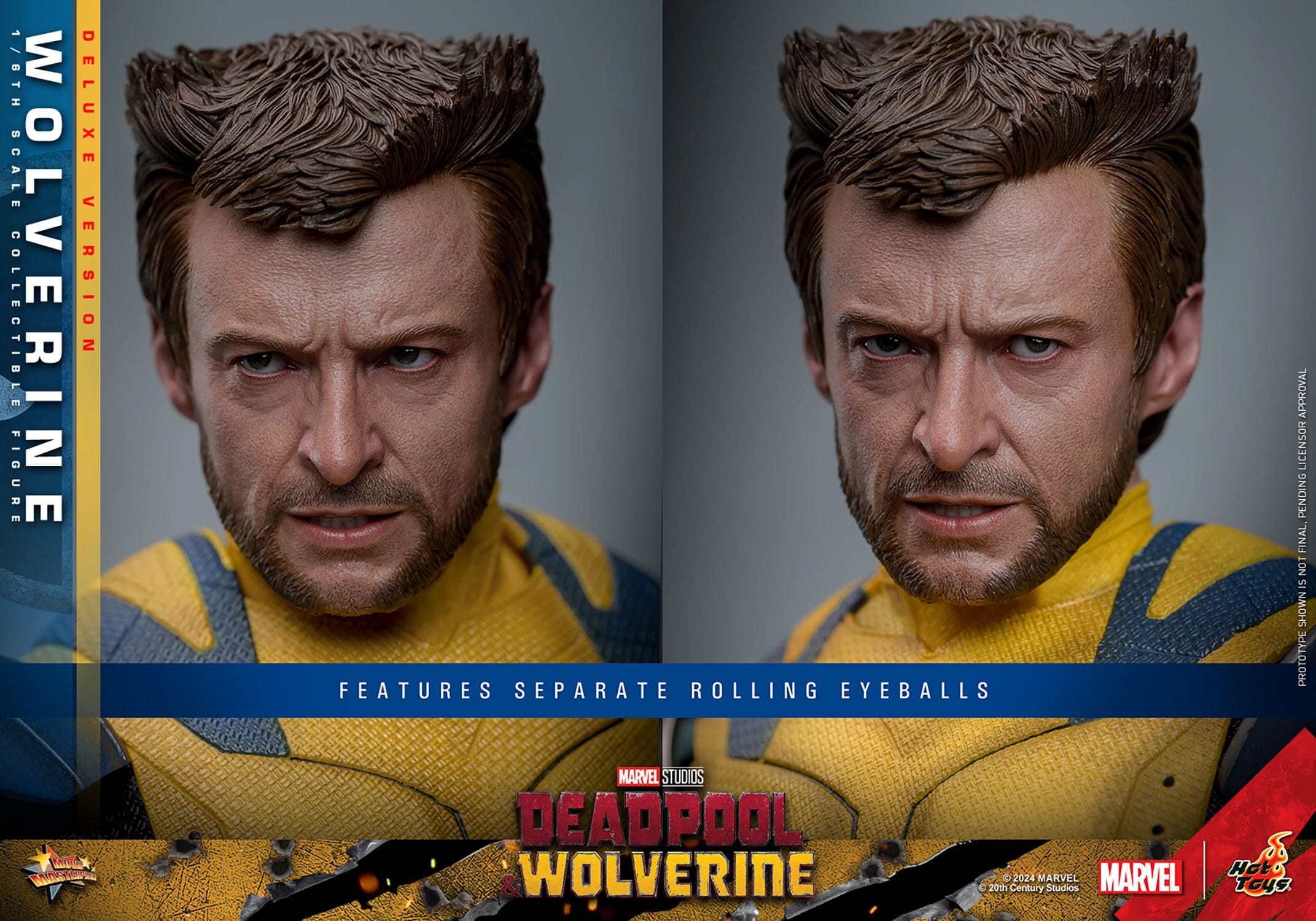Wolverine Hot Toys MMS754 Movie Masterpiece deluxe figurine 1/6 (Deadpool and Wolverine)