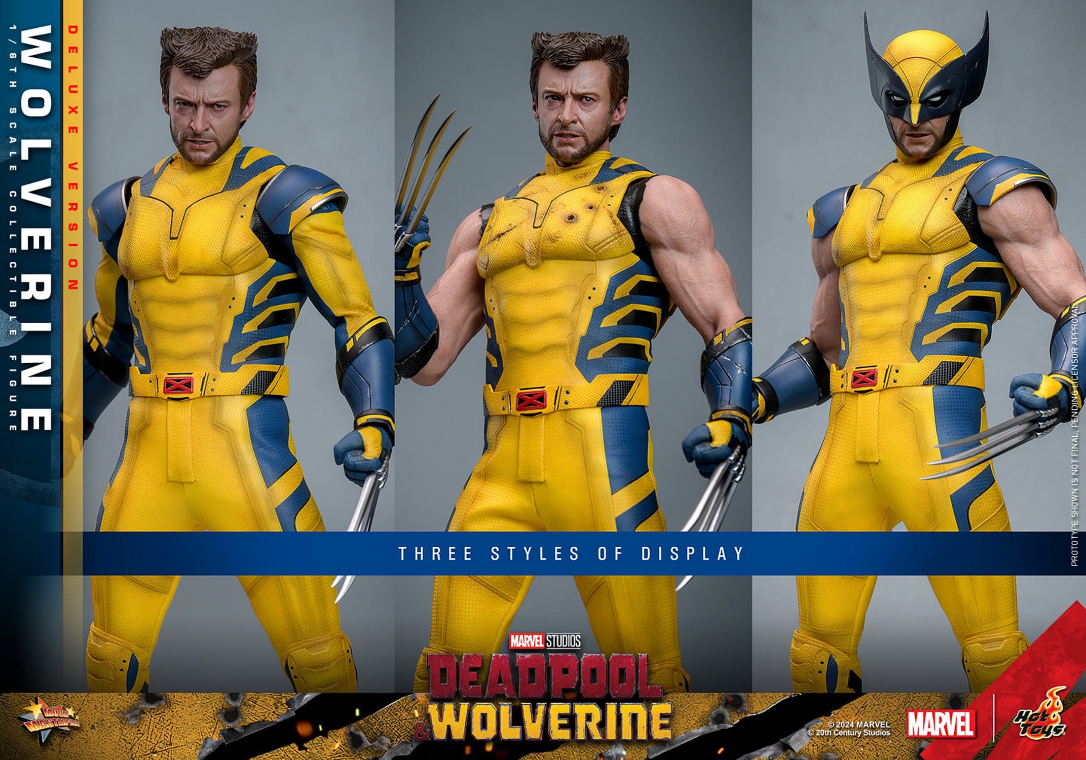 Wolverine Hot Toys MMS754 Movie Masterpiece deluxe figurine 1/6 (Deadpool and Wolverine)