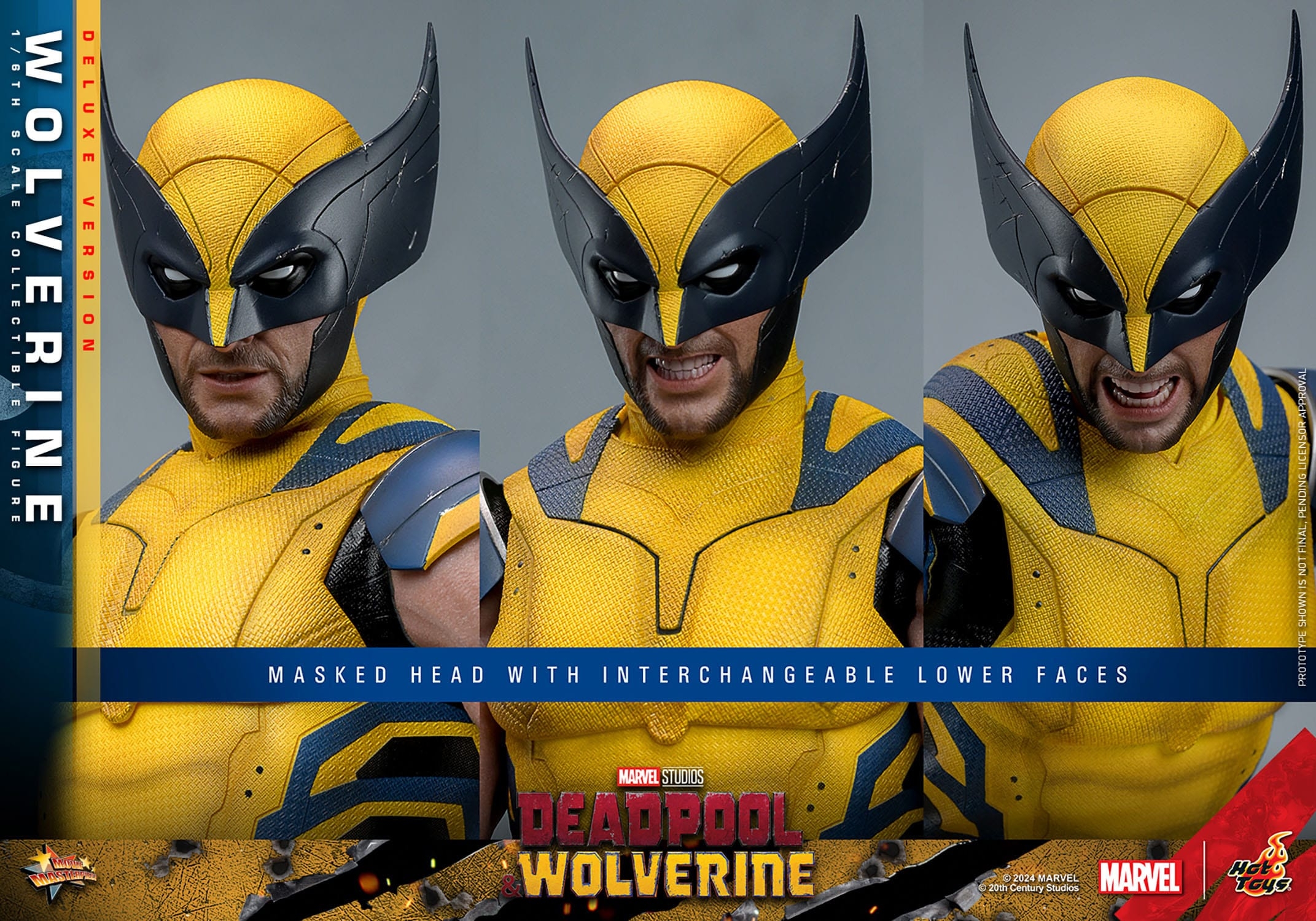 Wolverine Hot Toys MMS754 Movie Masterpiece deluxe figurine 1/6 (Deadpool and Wolverine)