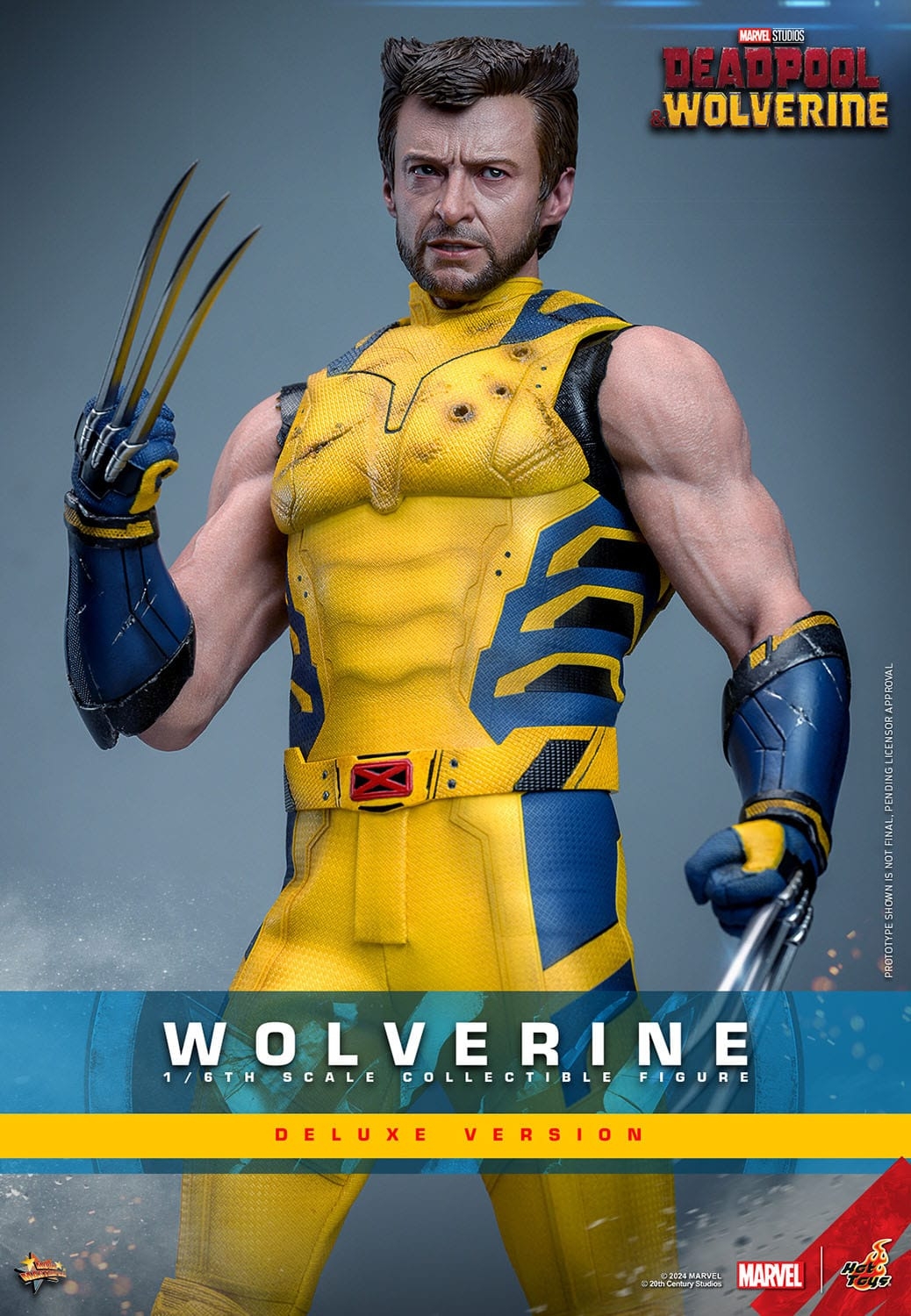 Wolverine Hot Toys MMS754 Movie Masterpiece deluxe figurine 1/6 (Deadpool and Wolverine)