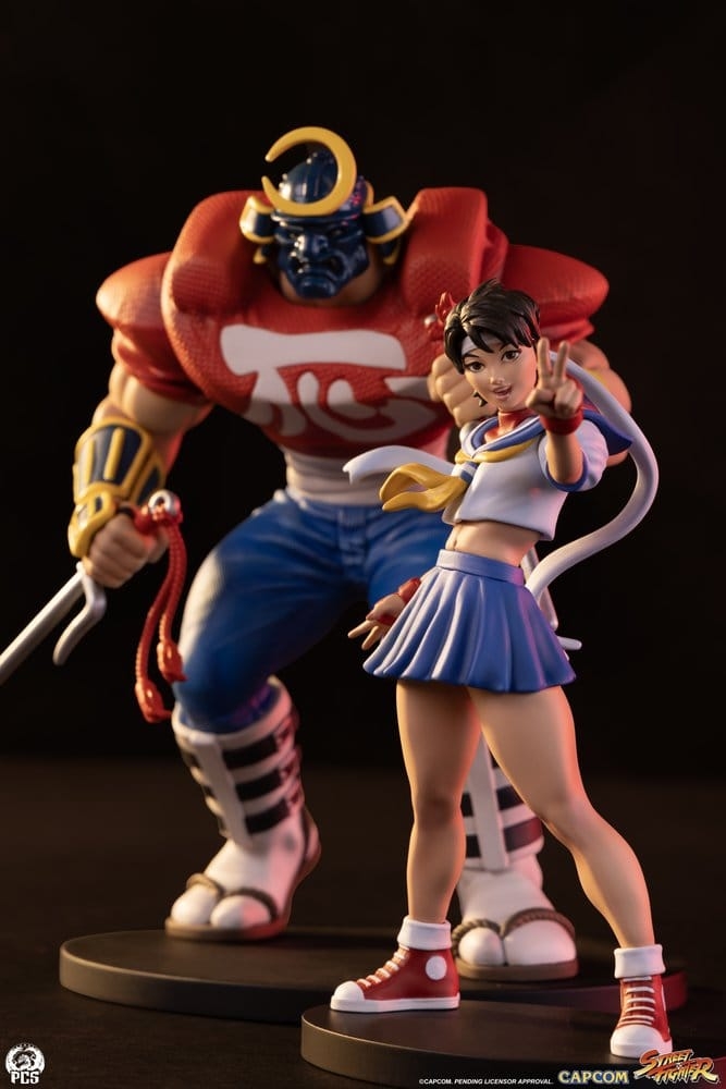 Sakura and Sodom PCS Street Jam di Premium Collectibles Studio - figure Street Fighter in scala 1/10