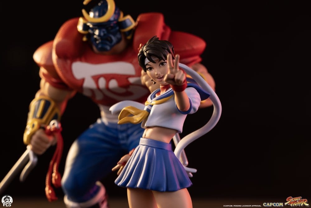 Sakura and Sodom PCS Street Jam par Premium Collectibles Studio - figurines 1/10 Street Fighter de 22 cm