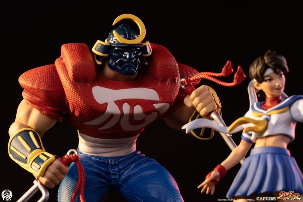 Sakura and Sodom PCS Street Jam par Premium Collectibles Studio - figurines 1/10 Street Fighter de 22 cm