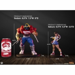 Sakura and Sodom PCS Street Jam by Premium Collectibles Studio - Street Fighter 1/10 scale figures