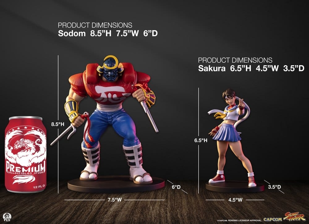Sakura and Sodom PCS Street Jam von Premium Collectibles Studio - Street Fighter 1/10 Maßstab Figuren