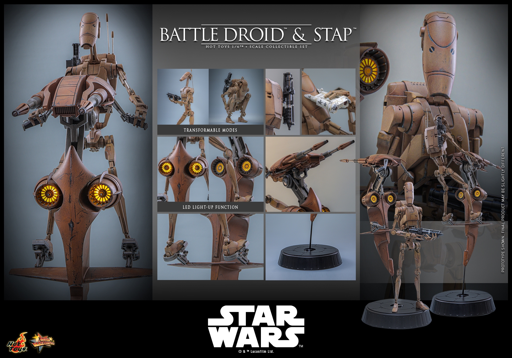 Battle Droid and STAP von Hot Toys - MMS887 - Star Wars: The Phantom Menace 1/6 Maßstab Actionfigur