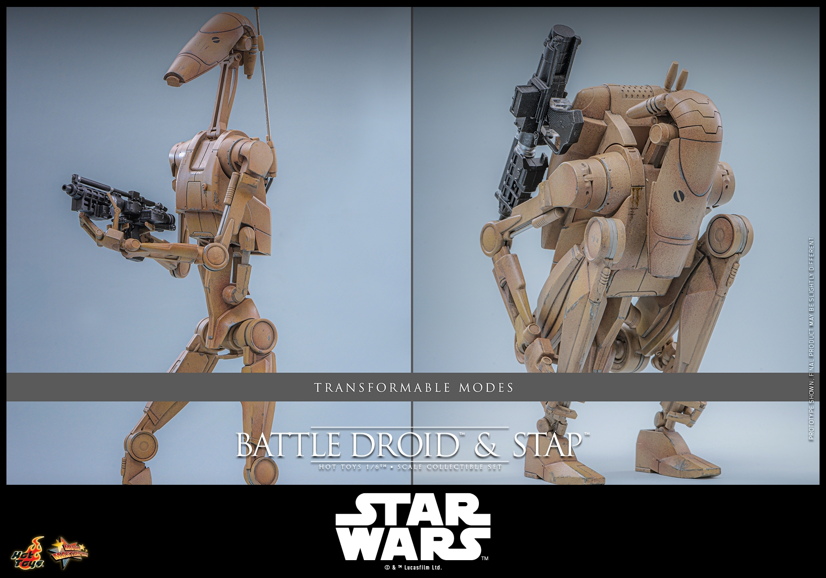 Battle Droid and STAP van Hot Toys - MMS887 - Star Wars: The Phantom Menace 1/6 schaal actiefiguur