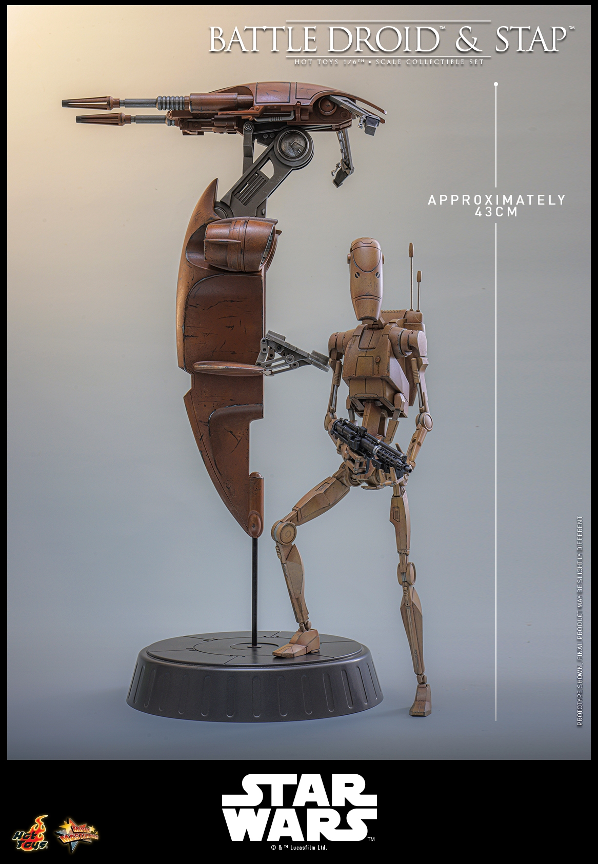 Battle Droid and STAP by Hot Toys - MMS887 - Star Wars: The Phantom Menace 1/6 scale action figure