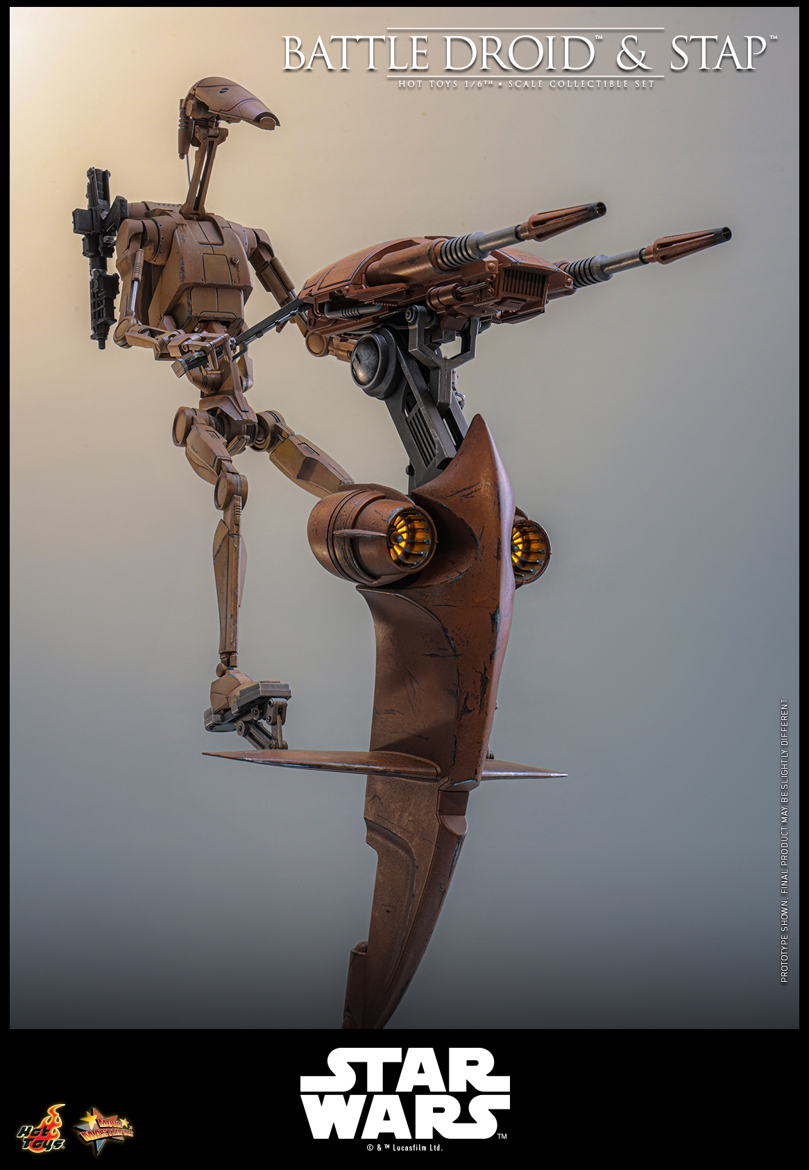 Battle Droid and STAP par Hot Toys - MMS887 - figurine 1/6 Star Wars: The Phantom Menace de 32 cm