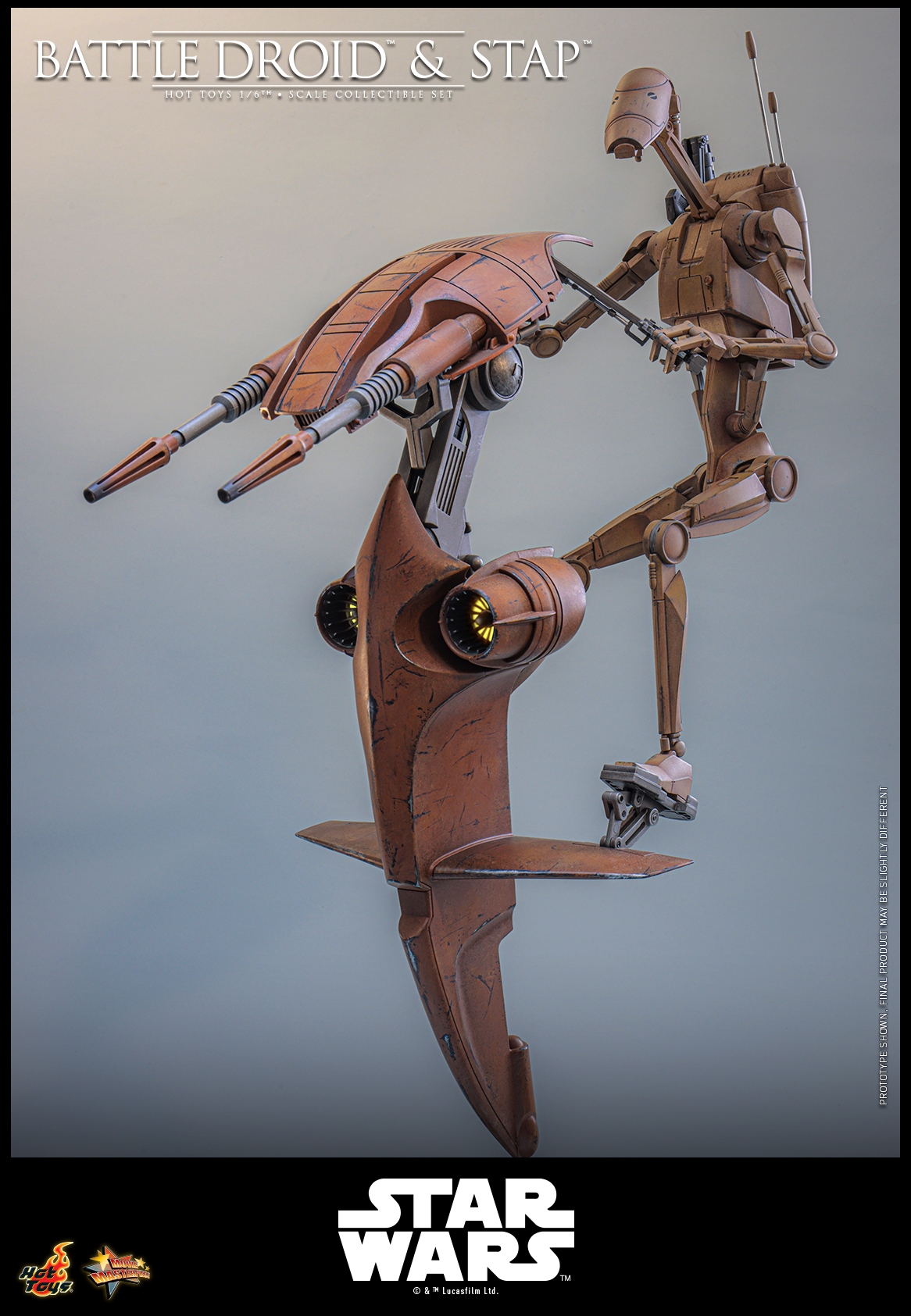 Battle Droid and STAP par Hot Toys - MMS887 - figurine 1/6 Star Wars: The Phantom Menace de 32 cm