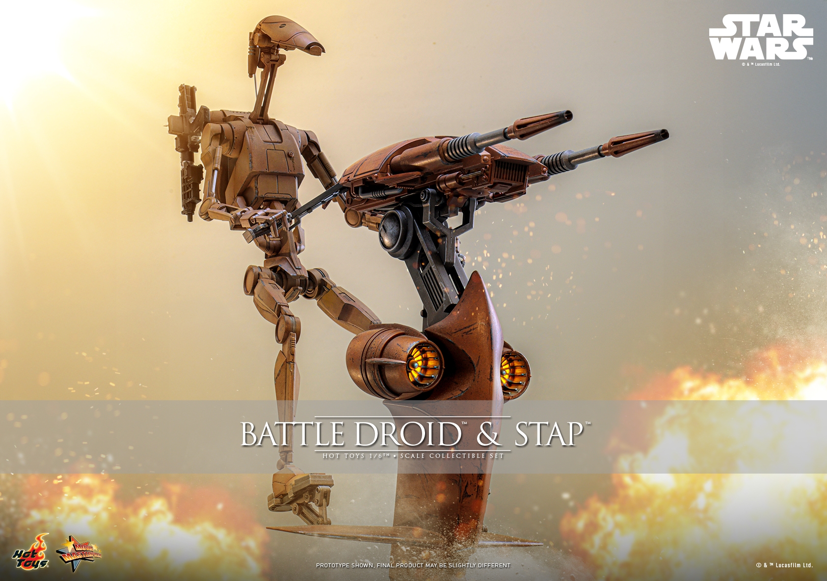Battle Droid and STAP van Hot Toys - MMS887 - Star Wars: The Phantom Menace 1/6 schaal actiefiguur