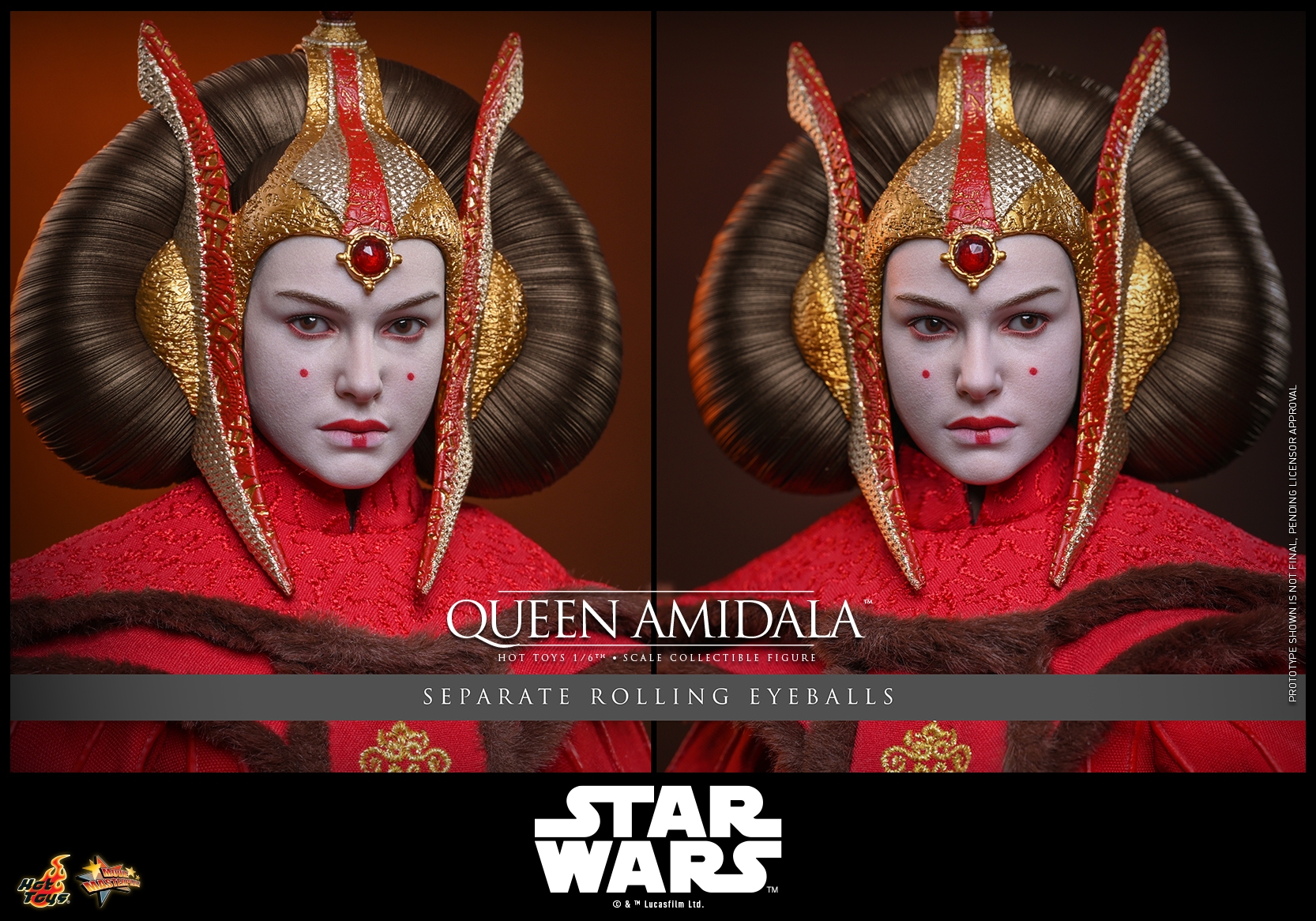 Padme Amidala (Queen Amidala) par Hot Toys - MMS883 - figurine 1/6 Star Wars: The Phantom Menace de 28 cm