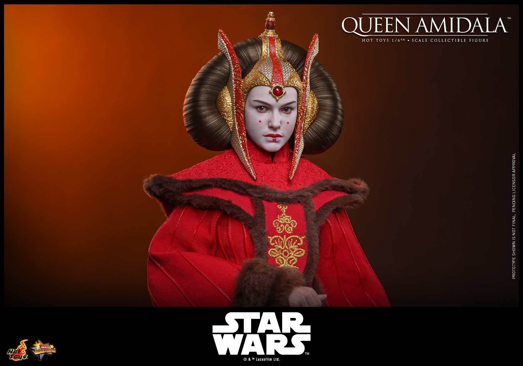 Padme Amidala (Queen Amidala) par Hot Toys - MMS883 - figurine 1/6 Star Wars: The Phantom Menace de 28 cm