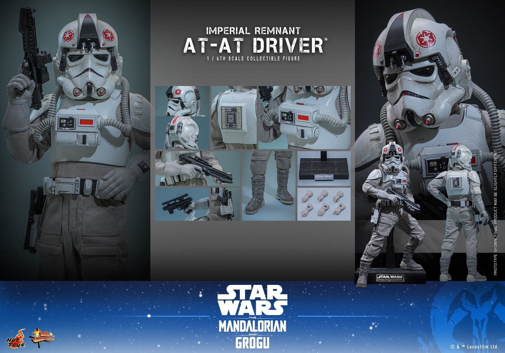 Imperial Remnant AT-AT Driver de Hot Toys - MMS845 - figura de acción Star Wars: The Mandalorian and Grogu a escala 1/6