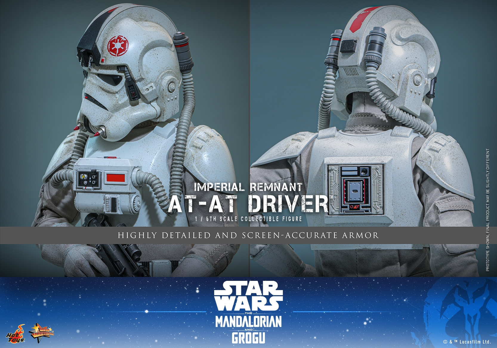 Imperial Remnant AT-AT Driver par Hot Toys - MMS845 - figurine 1/6 Star Wars: The Mandalorian and Grogu de 30 cm