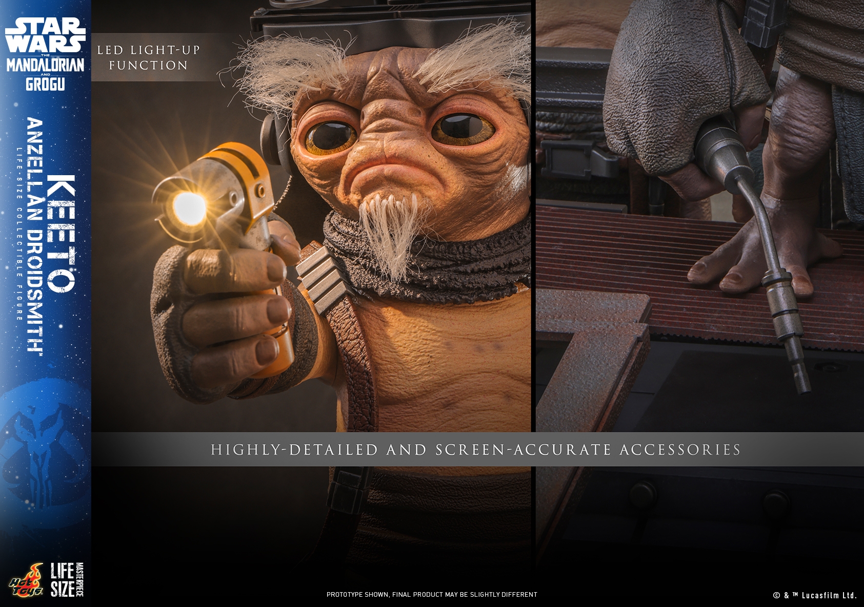 Keeto (Anzellan Droidsmith) von Hot Toys - LMS018 - Star Wars: The Mandalorian and Grogu 1/1 Maßstab Actionfigur