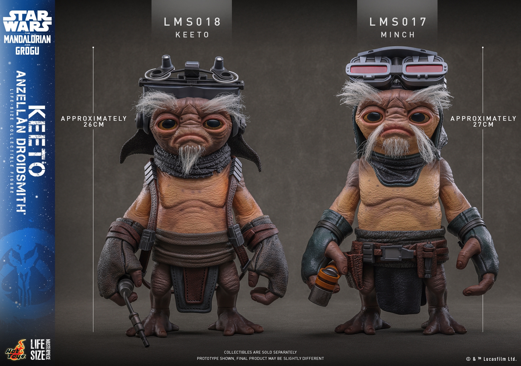 Keeto (Anzellan Droidsmith) van Hot Toys - LMS018 - Star Wars: The Mandalorian and Grogu 1/1 schaal actiefiguur