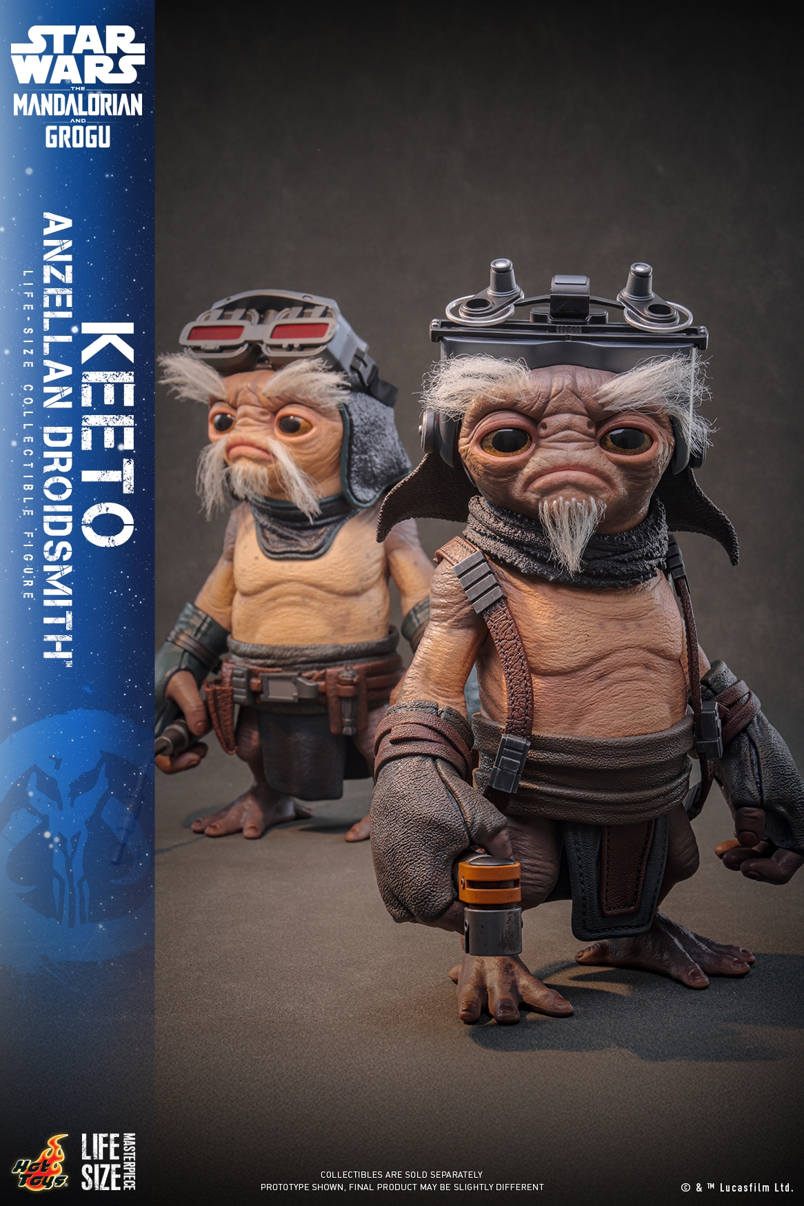 Keeto (Anzellan Droidsmith) van Hot Toys - LMS018 - Star Wars: The Mandalorian and Grogu 1/1 schaal actiefiguur