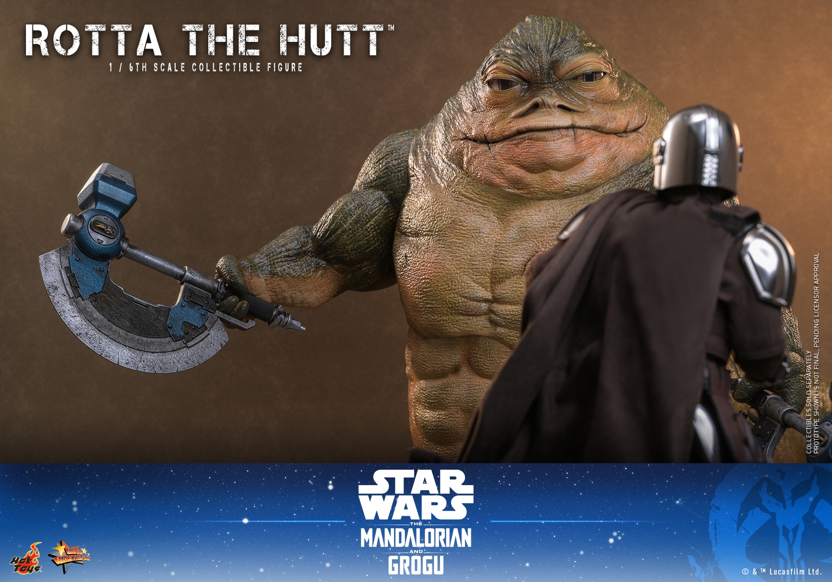 Rotta The Hutt di Hot Toys - MMS885 - action figure Star Wars: The Mandalorian and Grogu in scala 1/6