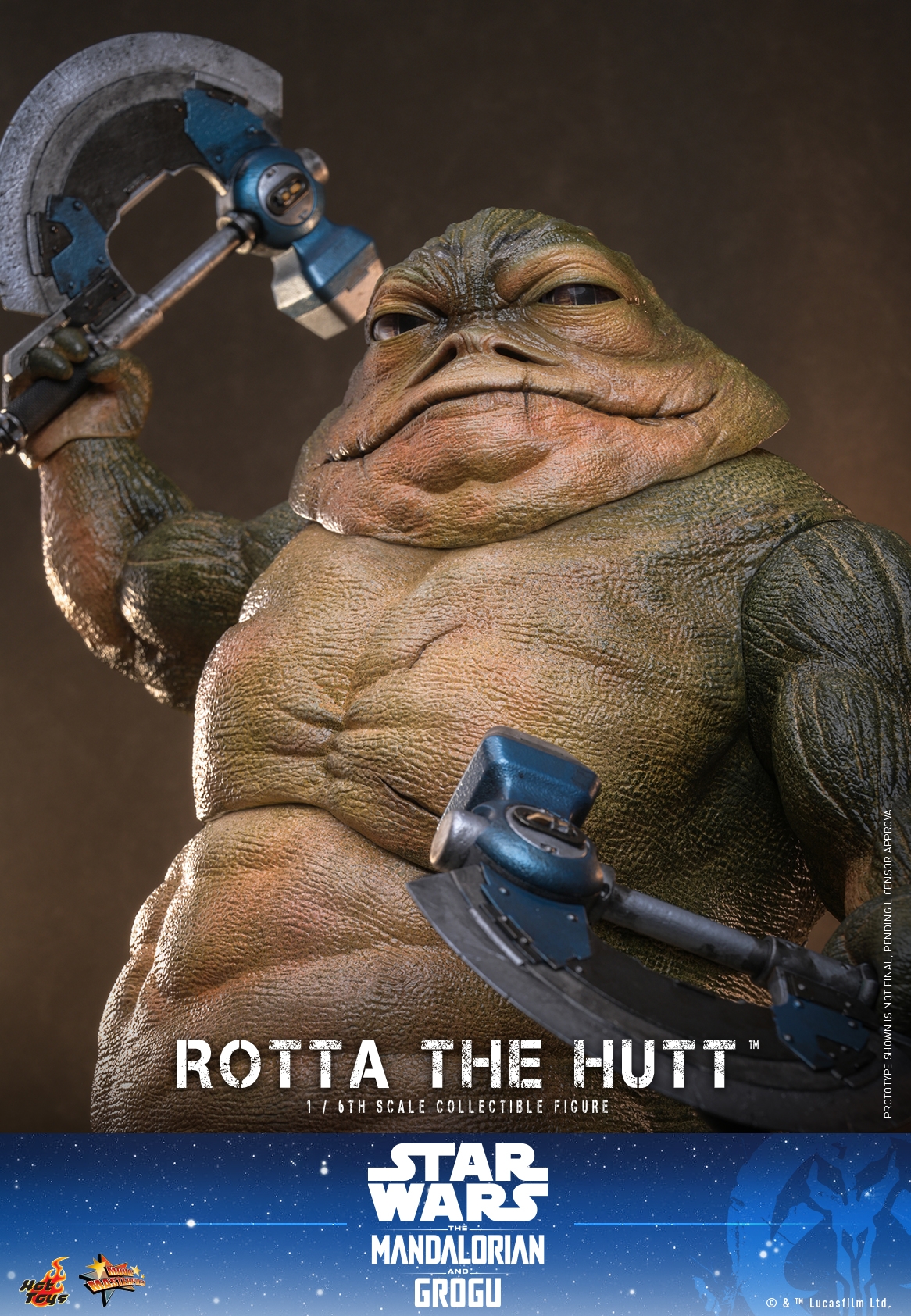 Rotta The Hutt von Hot Toys - MMS885 - Star Wars: The Mandalorian and Grogu 1/6 Maßstab Actionfigur