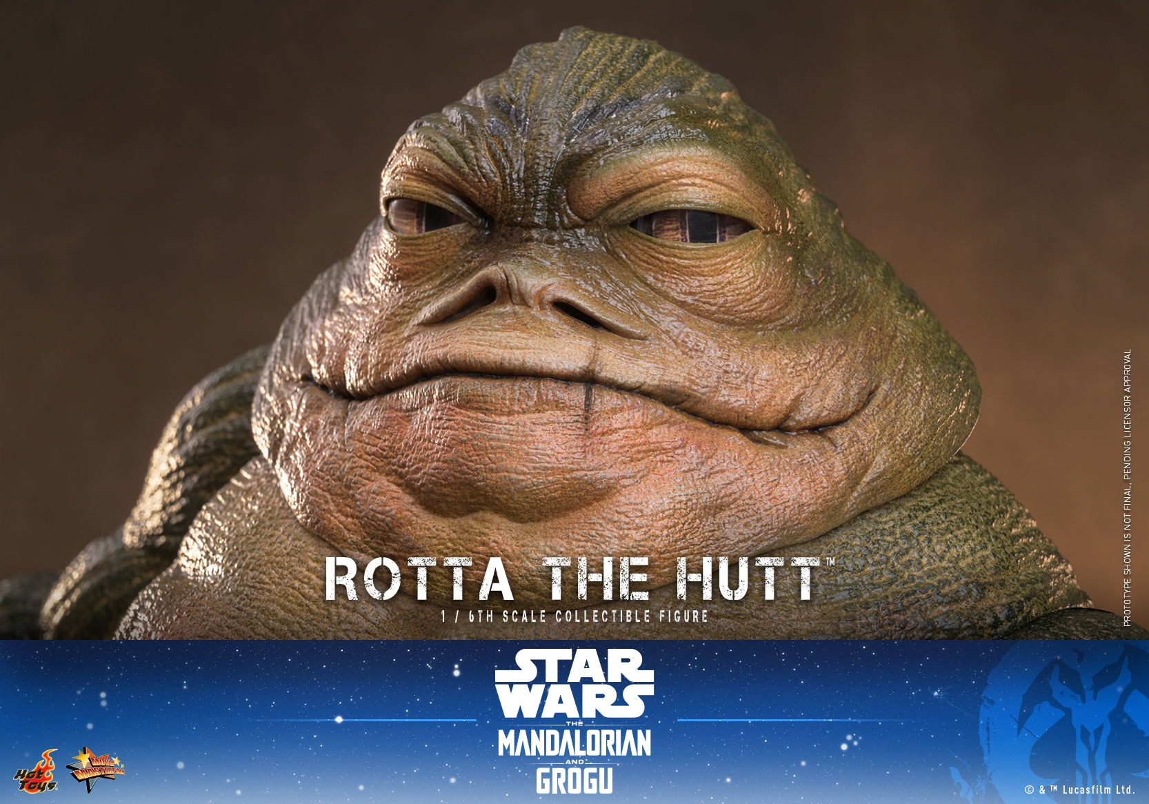 Rotta The Hutt von Hot Toys - MMS885 - Star Wars: The Mandalorian and Grogu 1/6 Maßstab Actionfigur