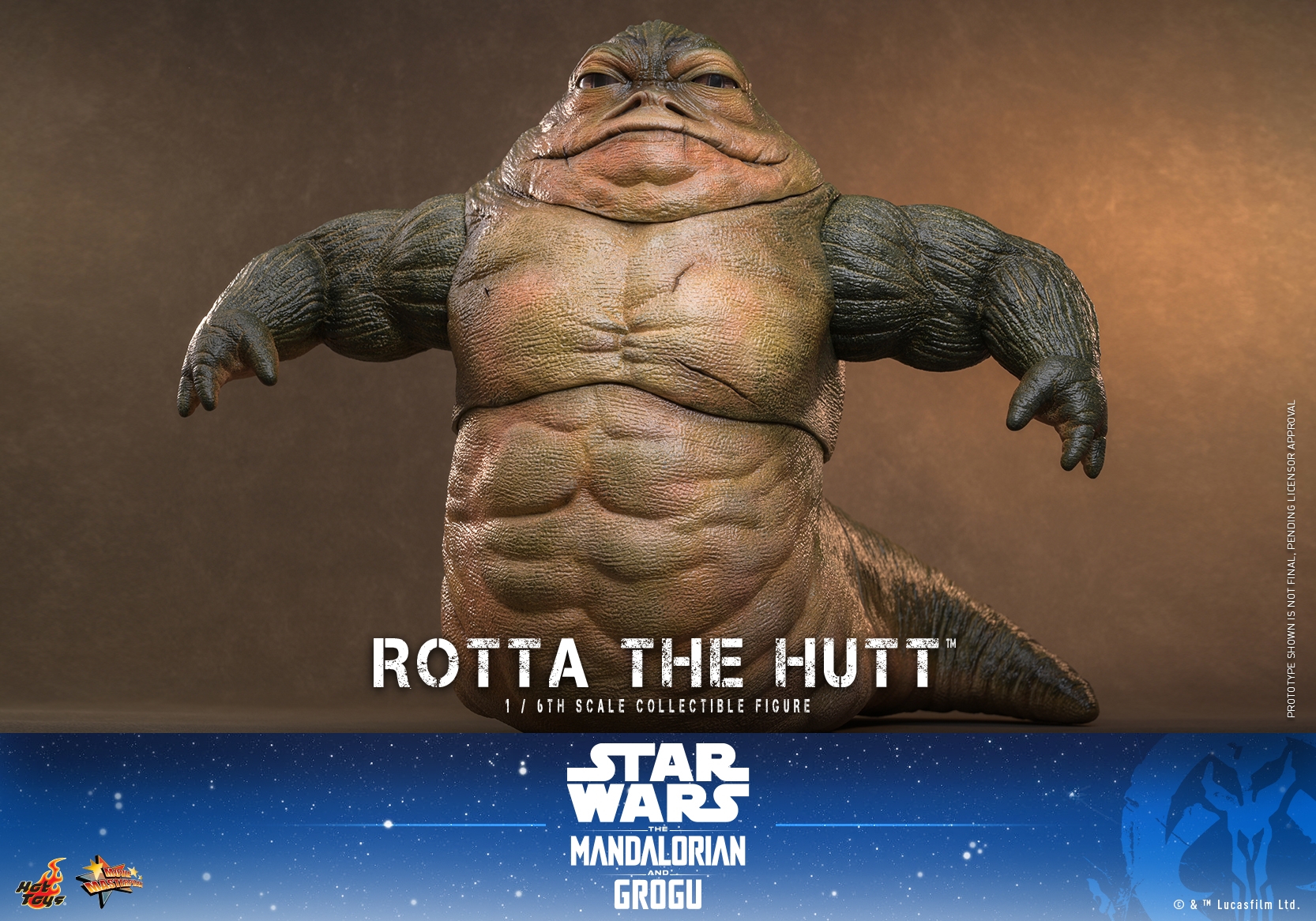 Rotta The Hutt di Hot Toys - MMS885 - action figure Star Wars: The Mandalorian and Grogu in scala 1/6