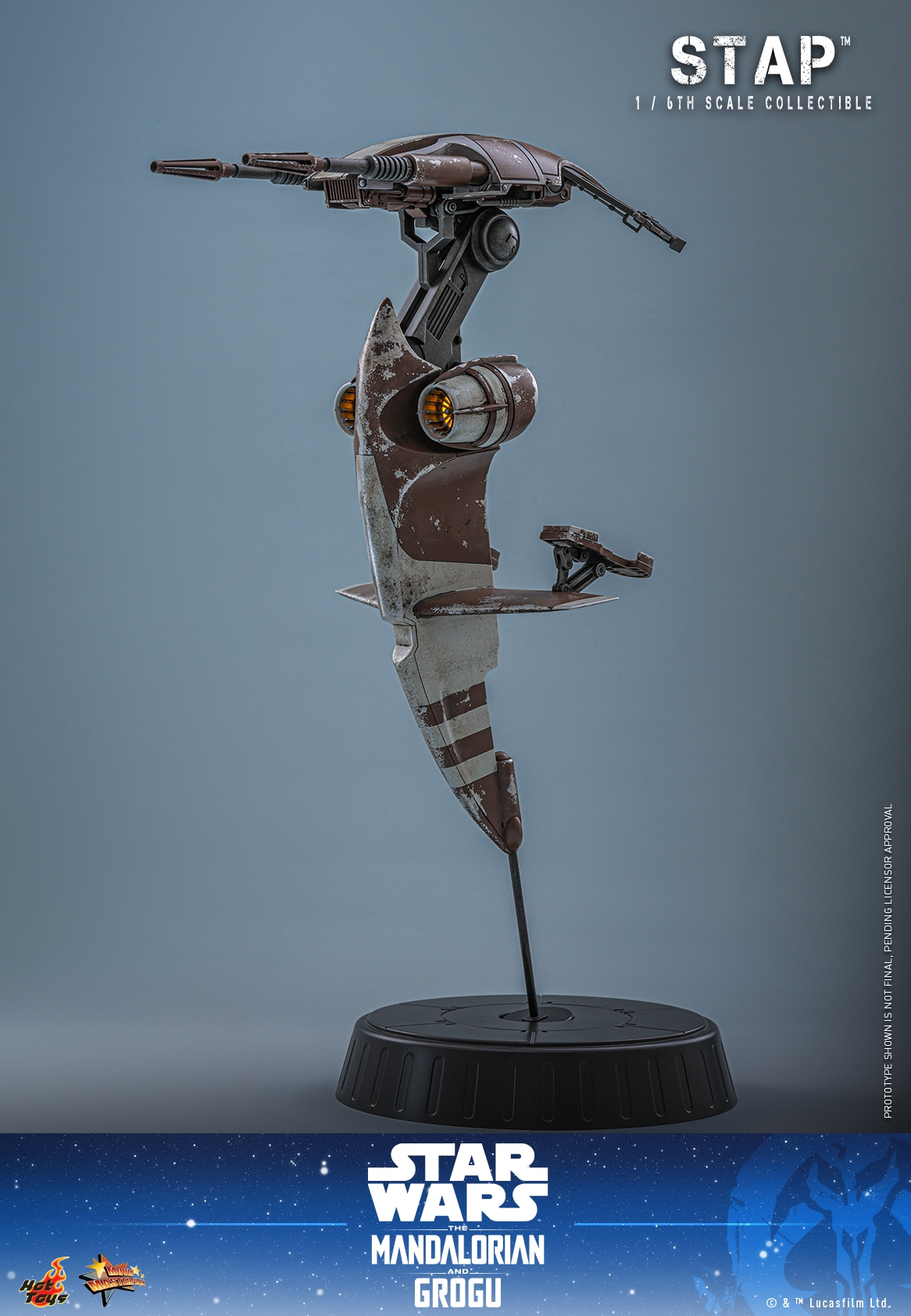 STAP par Hot Toys - MMS886 - véhicule 1/6 Star Wars: The Mandalorian and Grogu de 43 cm