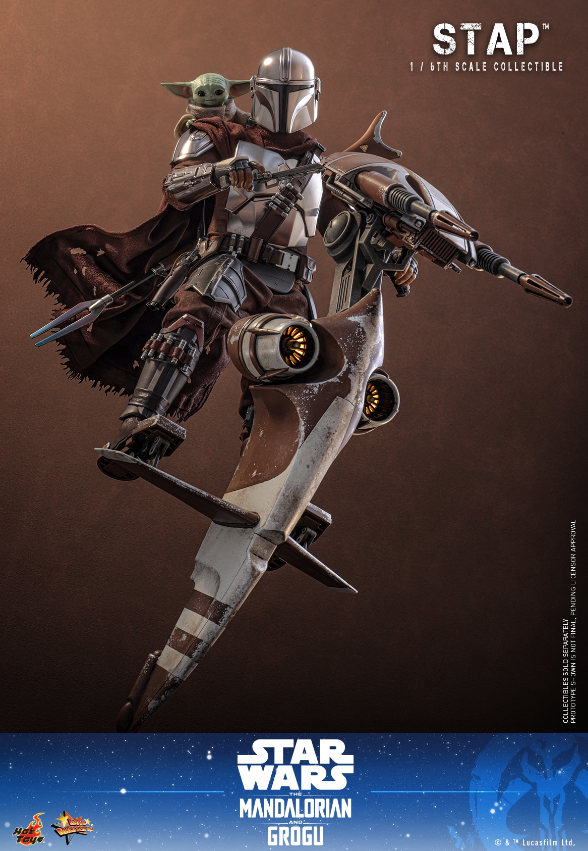 STAP von Hot Toys - MMS886 - Star Wars: The Mandalorian and Grogu 1/6 Maßstab Fahrzeug