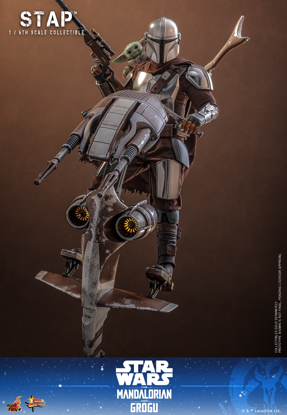 STAP par Hot Toys - MMS886 - véhicule 1/6 Star Wars: The Mandalorian and Grogu de 43 cm