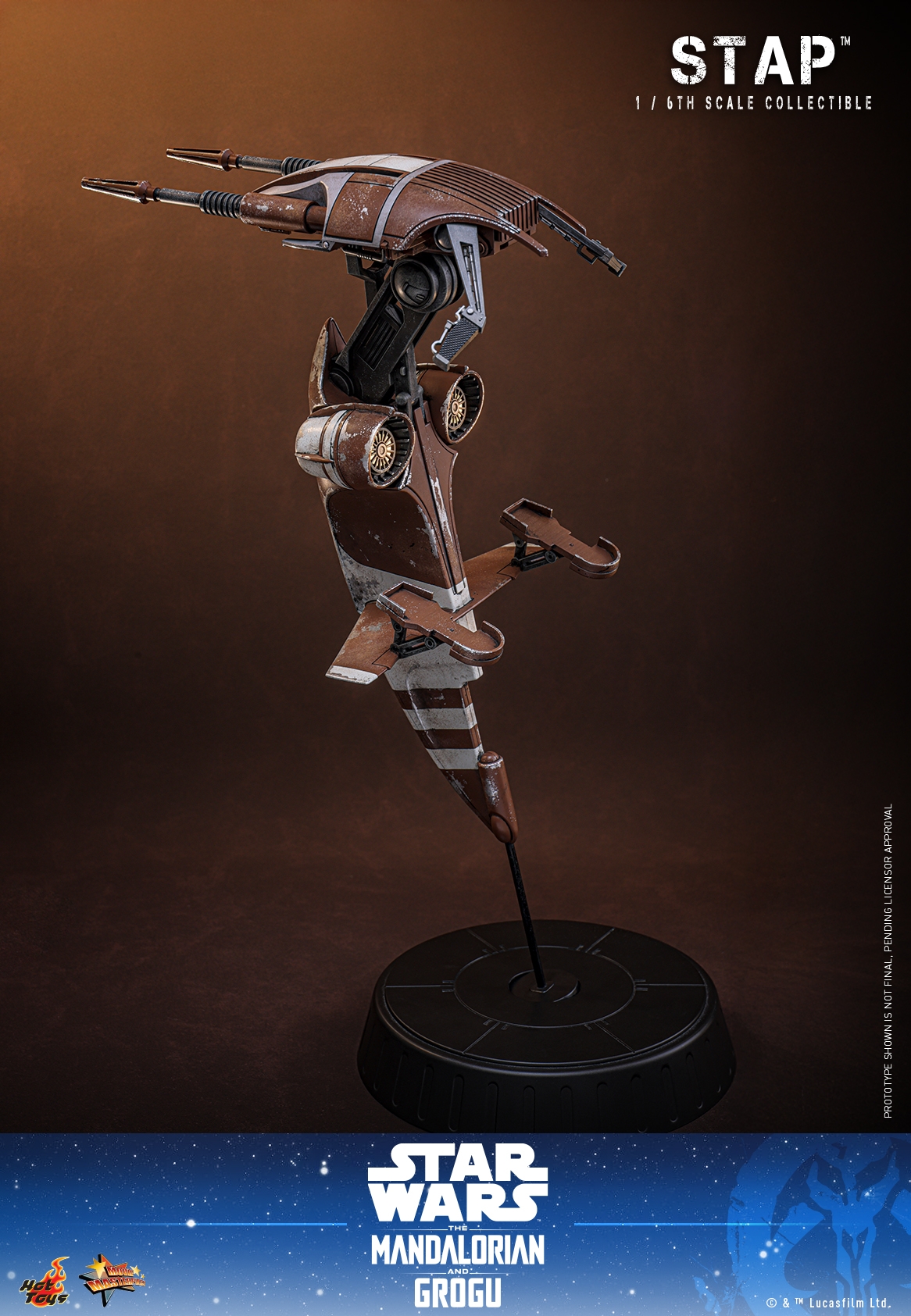 STAP van Hot Toys - MMS886 - Star Wars: The Mandalorian and Grogu 1/6 schaal voertuig