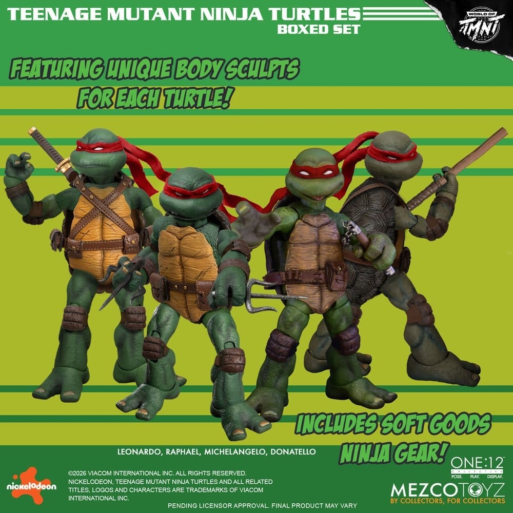 Teenage Mutant Ninja Turtles One:12 Collective von Mezco - Mirage Studios 1/12 Maßstab Actionfiguren